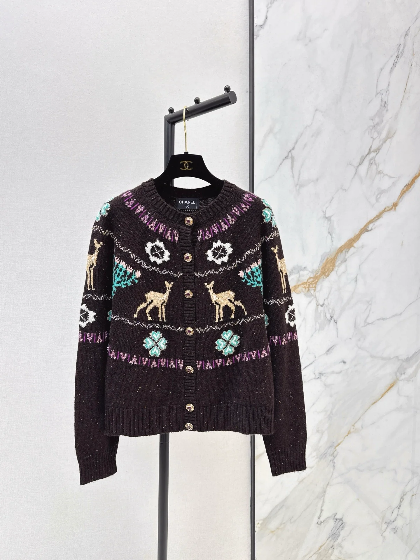 Chan 25fw christmas cardigan