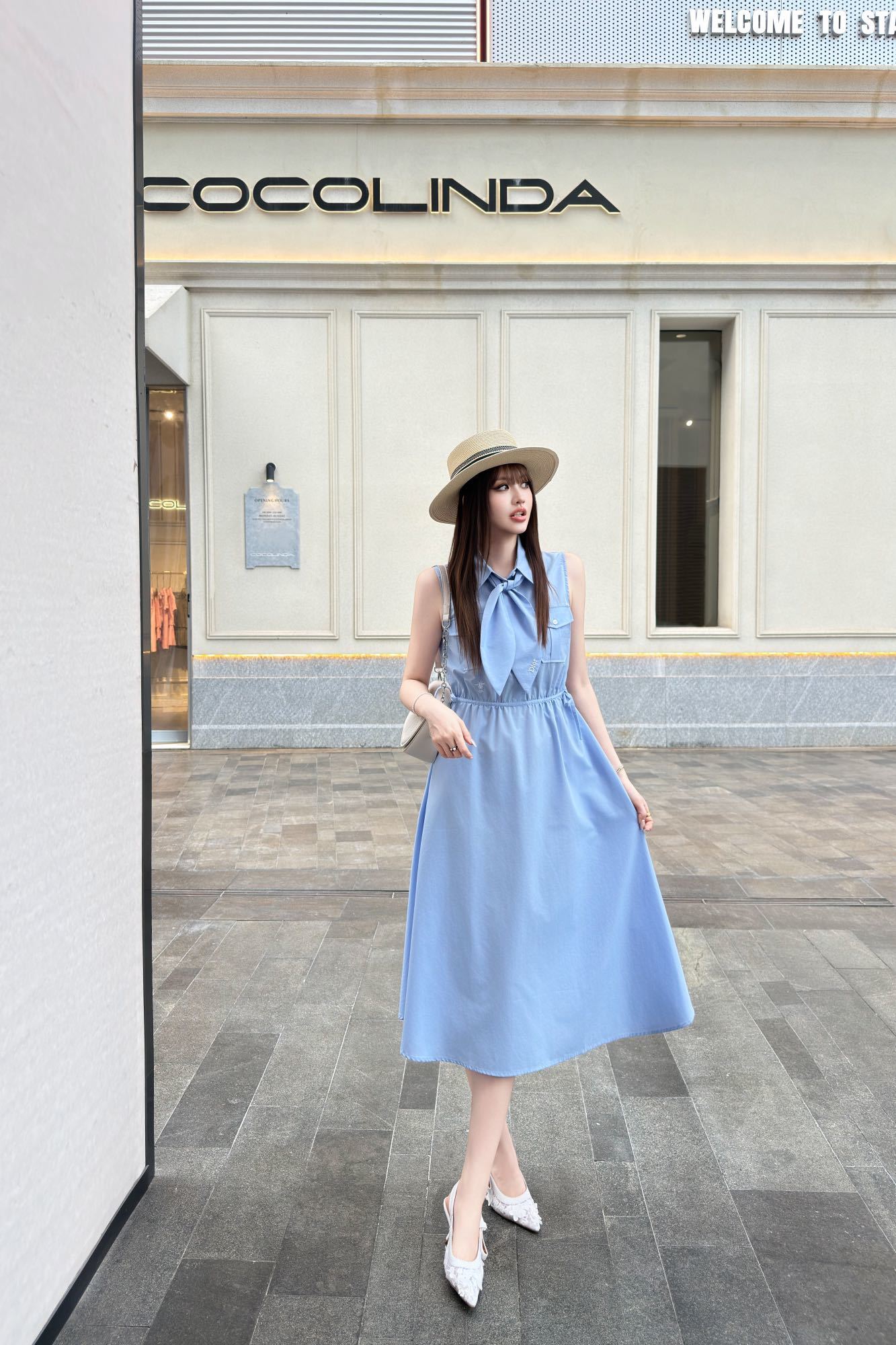 CD 26ss sleeveless ribbon dress
