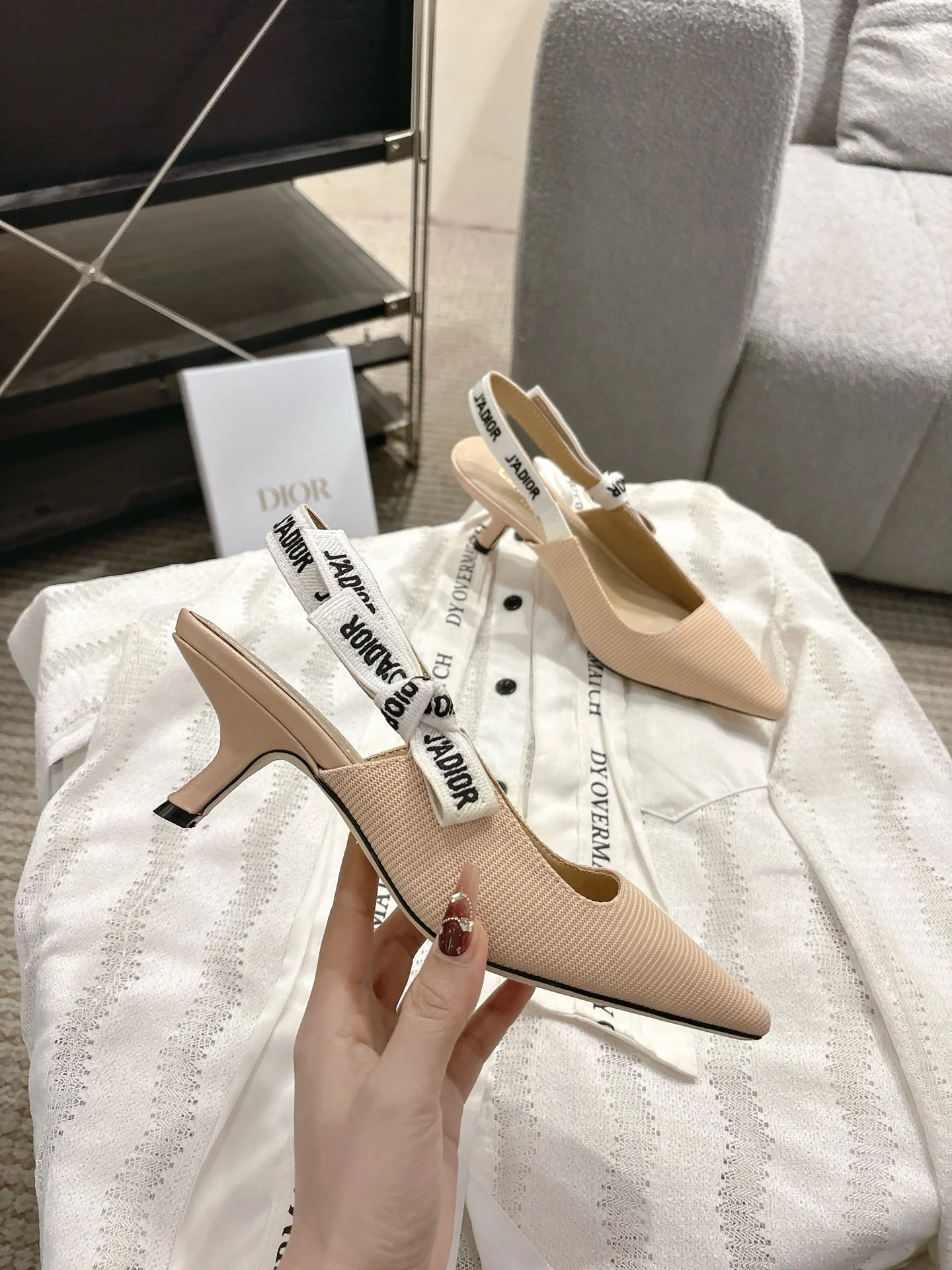CD 25fw kitten slingback heels