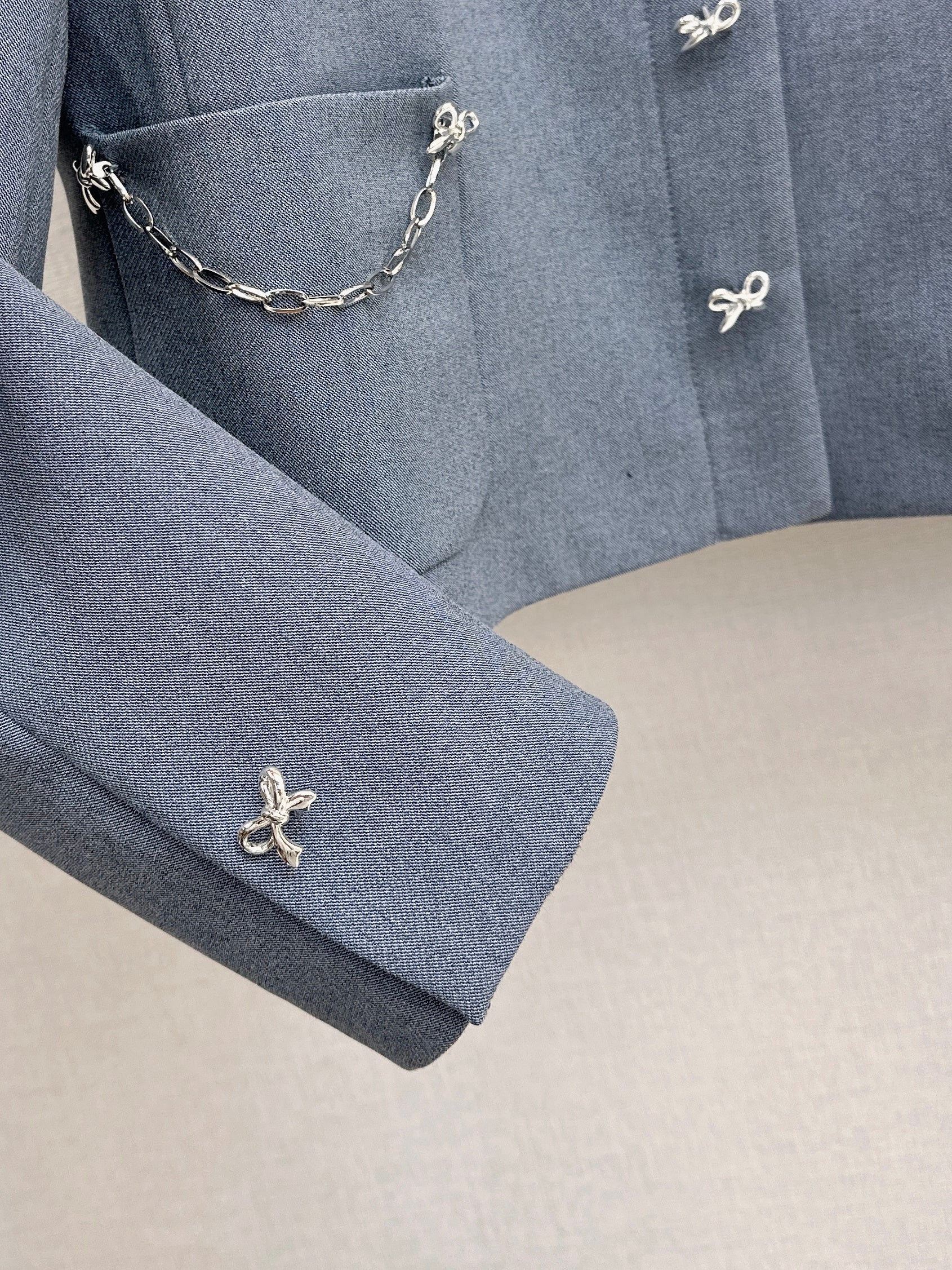 CD 26ss contrast stand-collar jacket