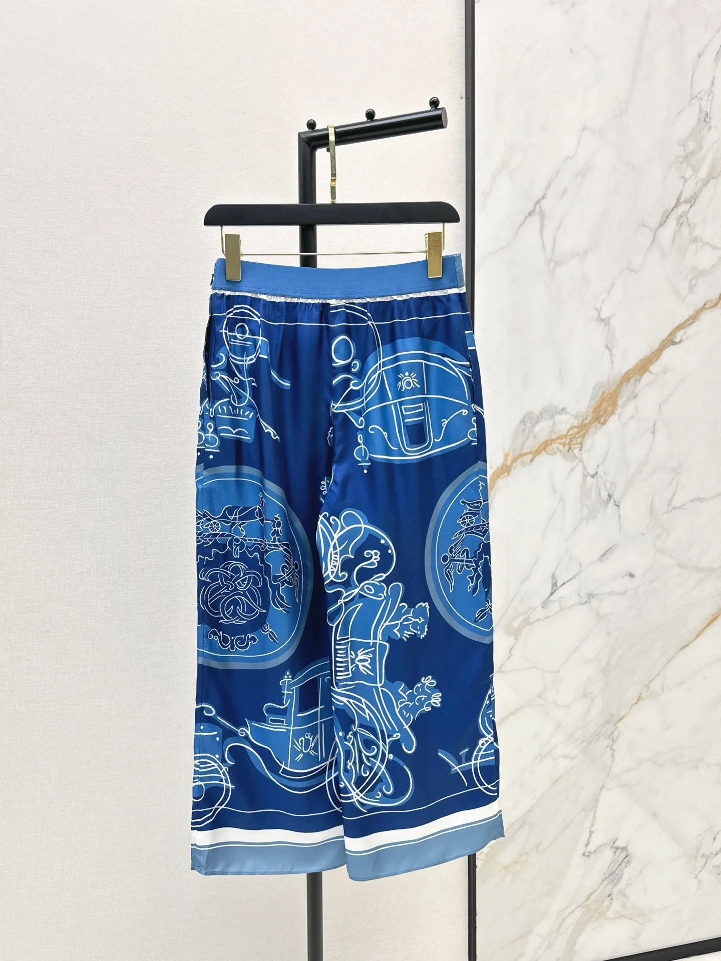 Herm 26ss print wide-leg pants