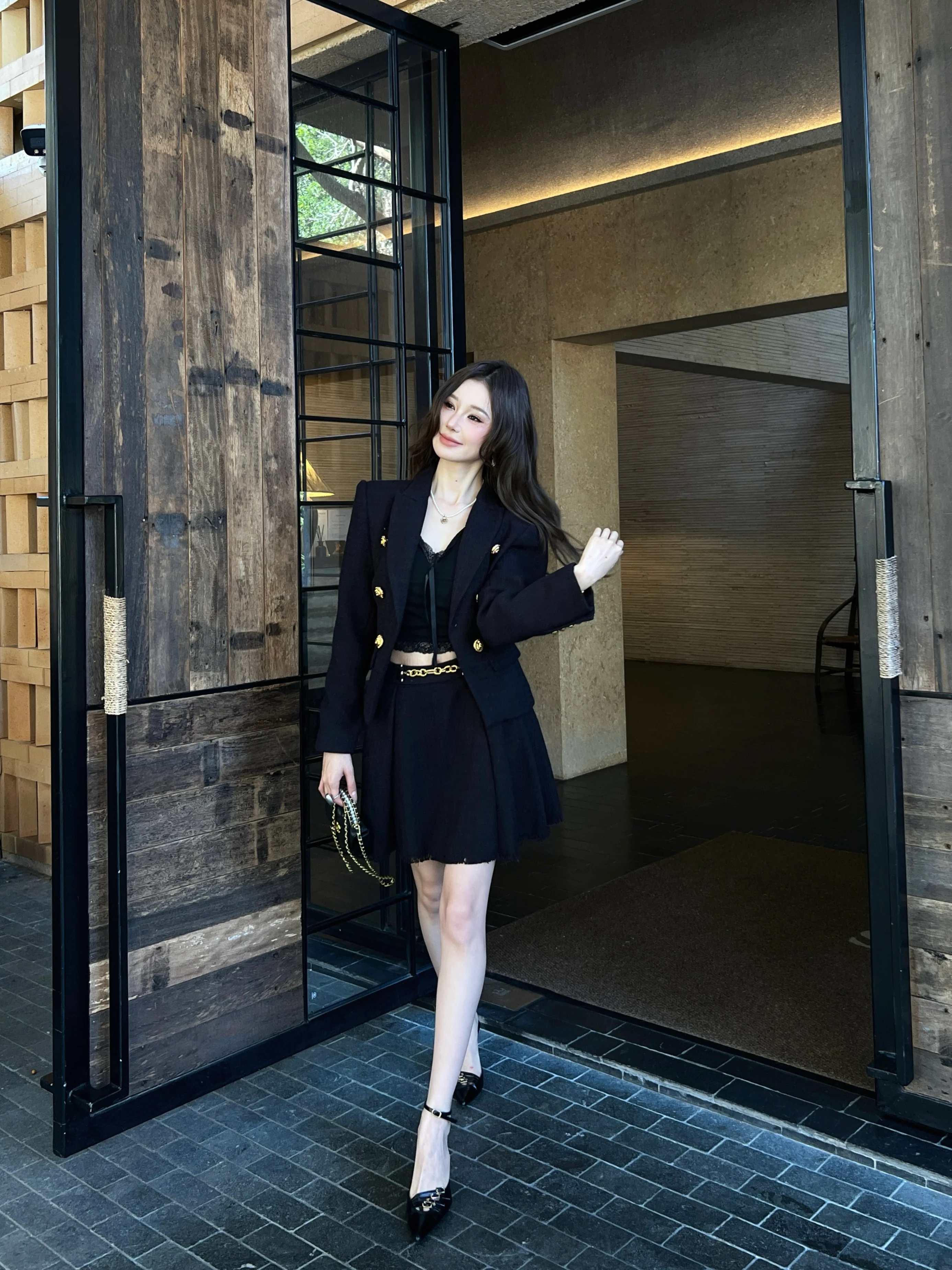 Bal 26ss double-breasted suit