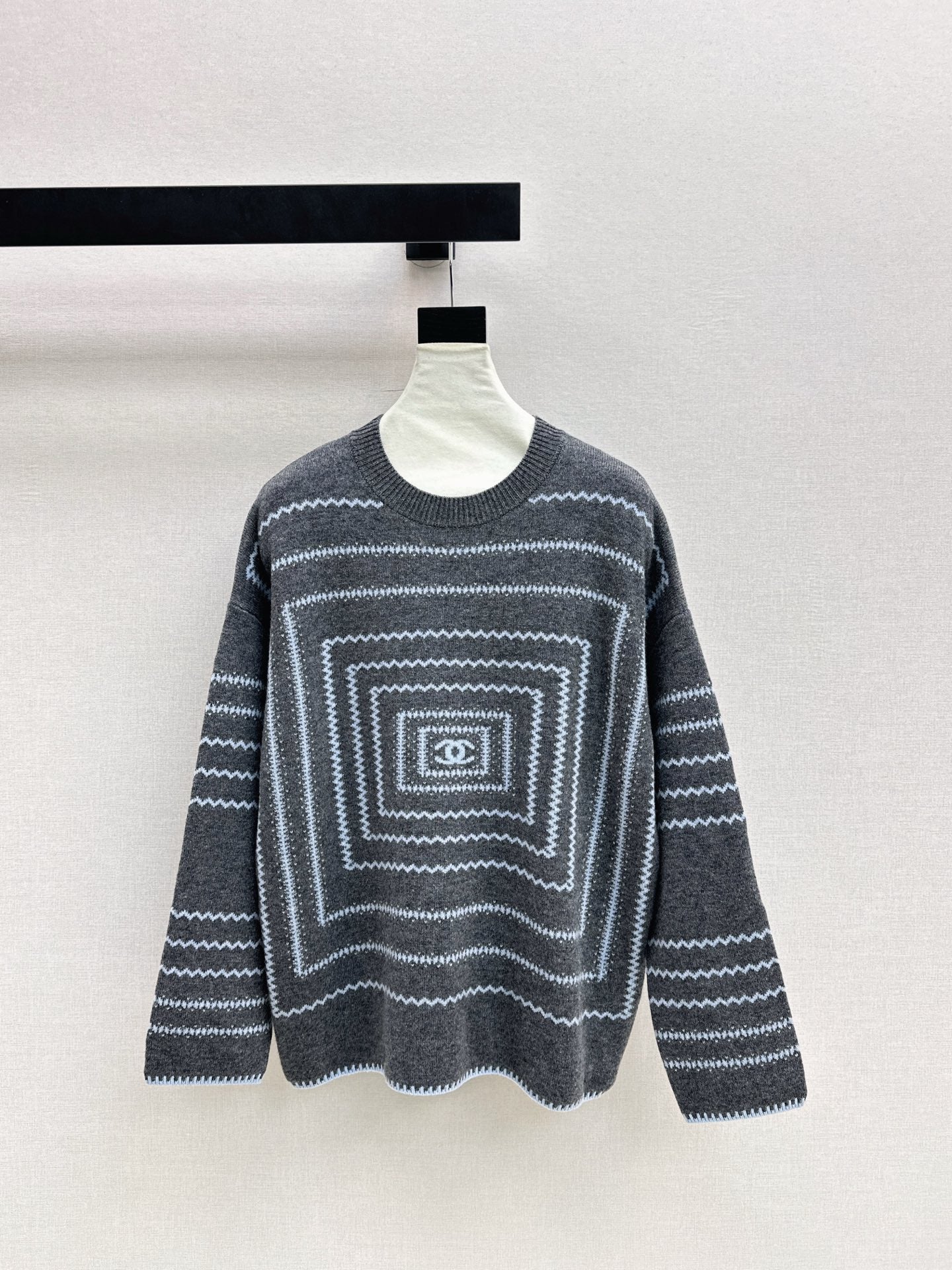 Chan 26ss jacquard sweater