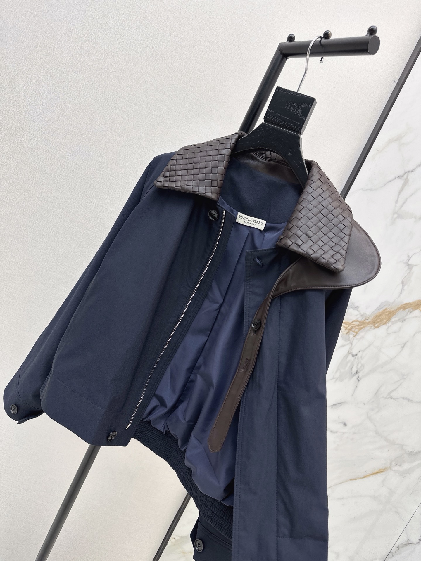 Bott 26ss woven neck jacket