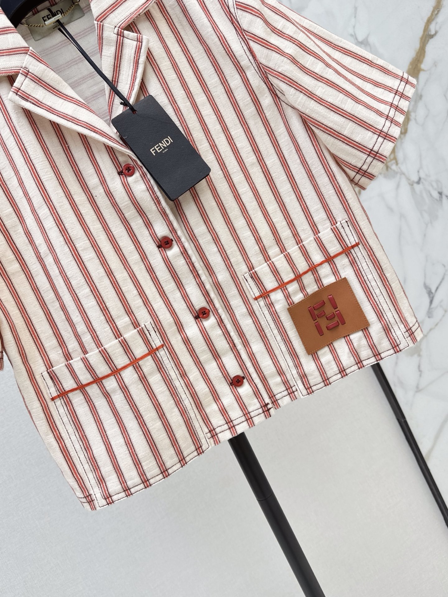 Fen 26ss jacquard cropped jacket