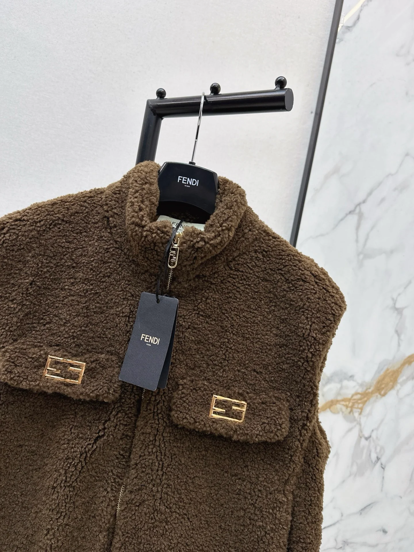 Fend 25fw fleece vest jacket