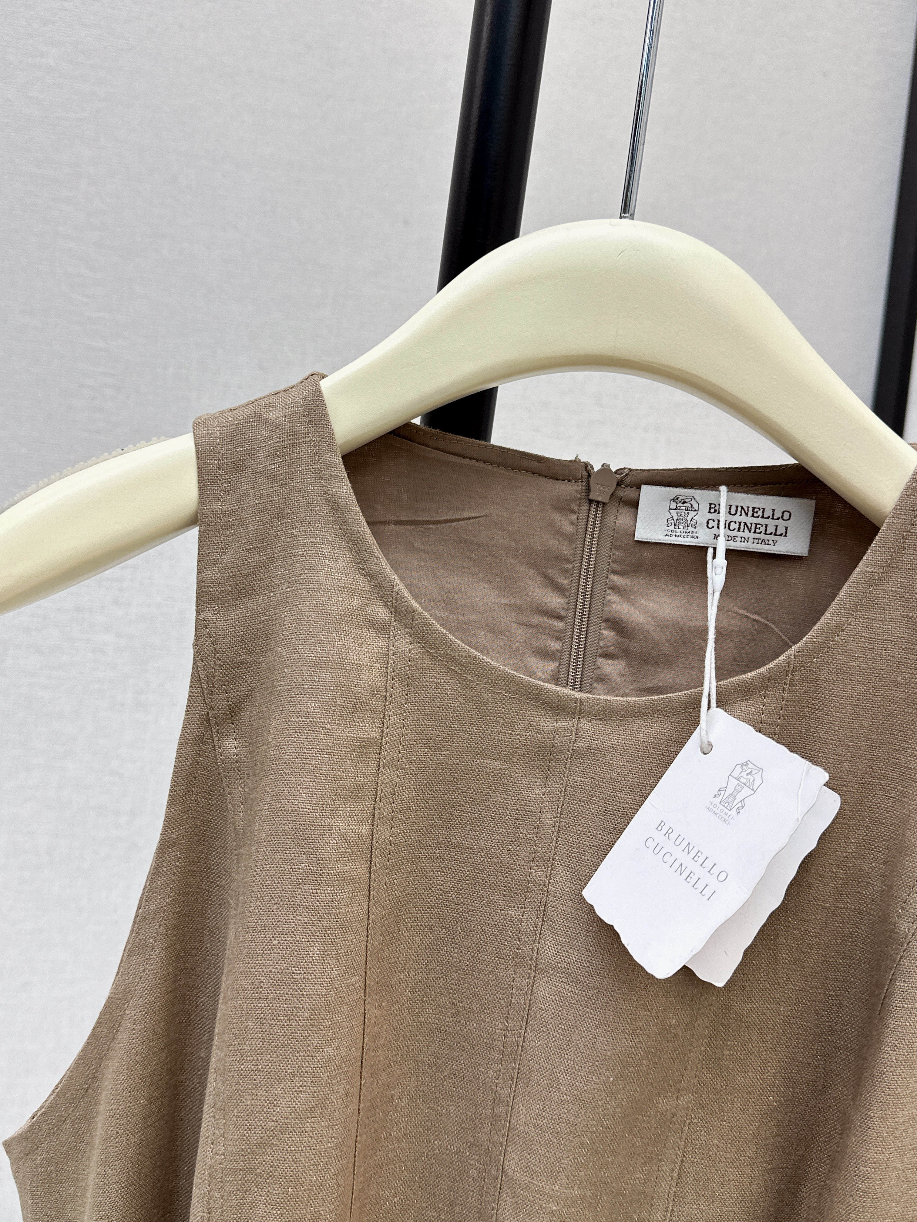 Brun 26ss lenen dress