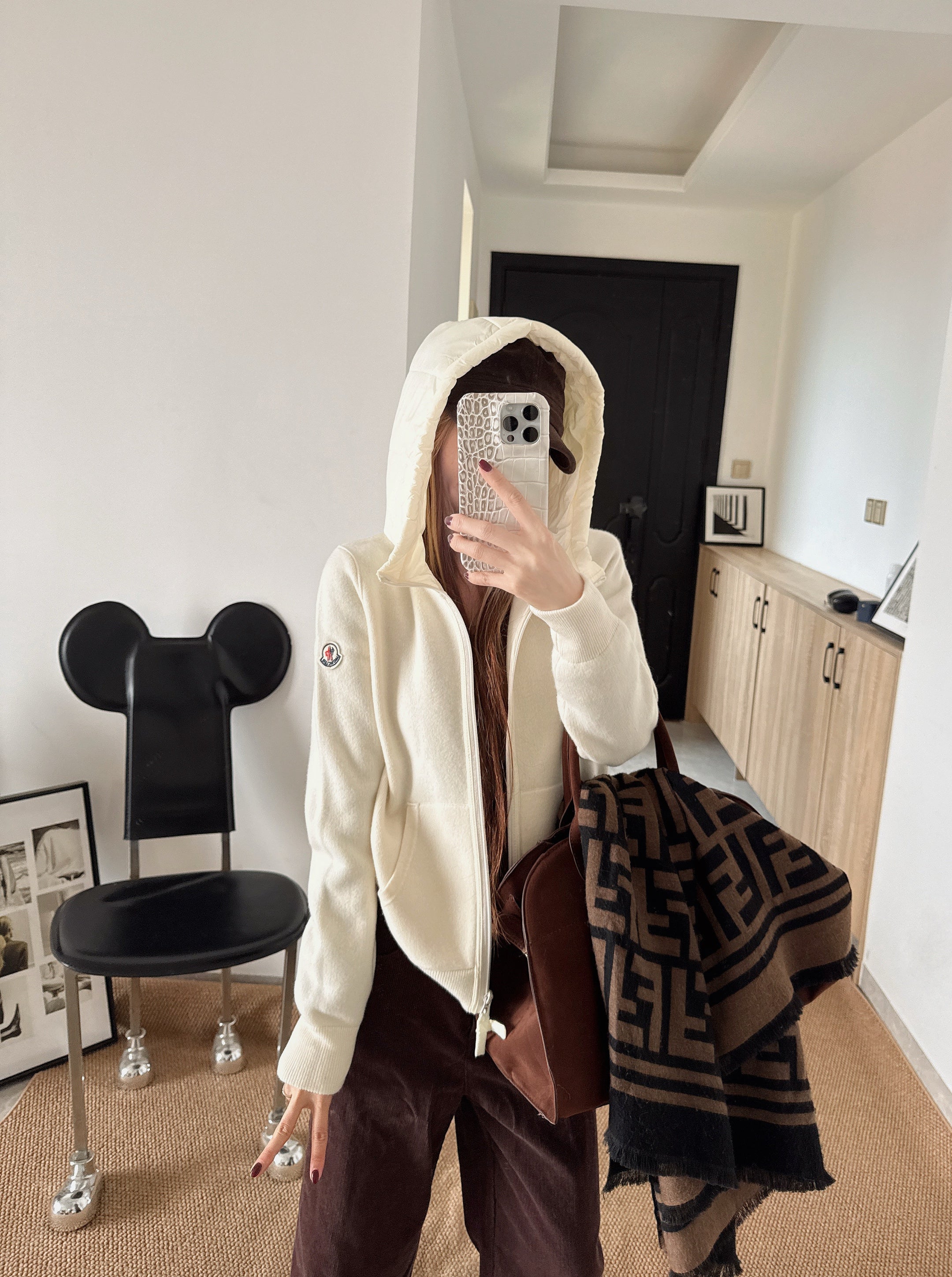 Monc 26ss hooded cardigan jacket