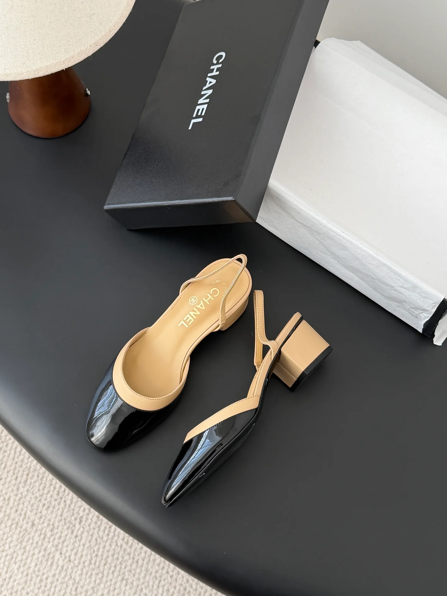 Chan 26ss mary jane chunky flats