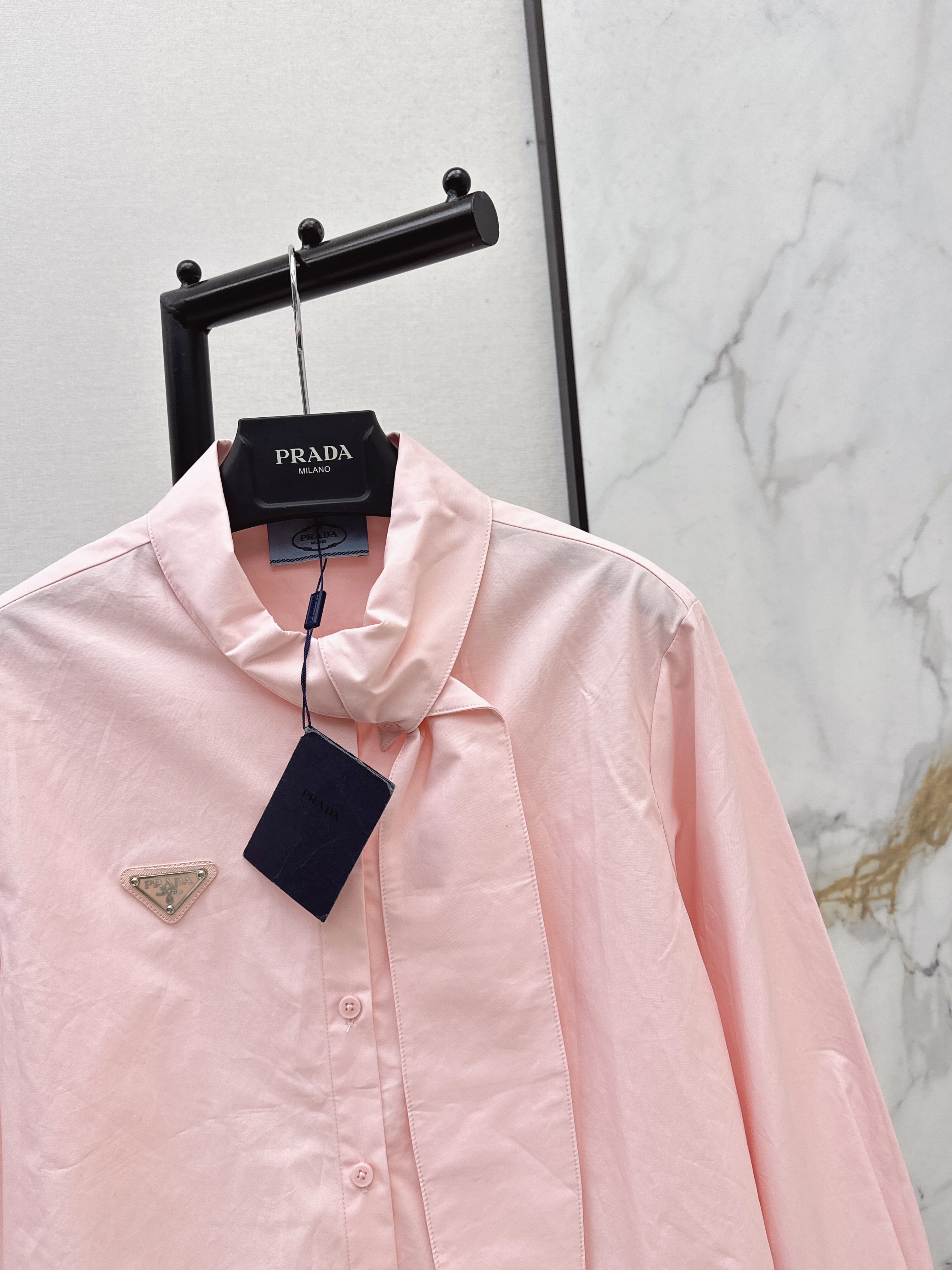 Pra 26ss ribbon shirt