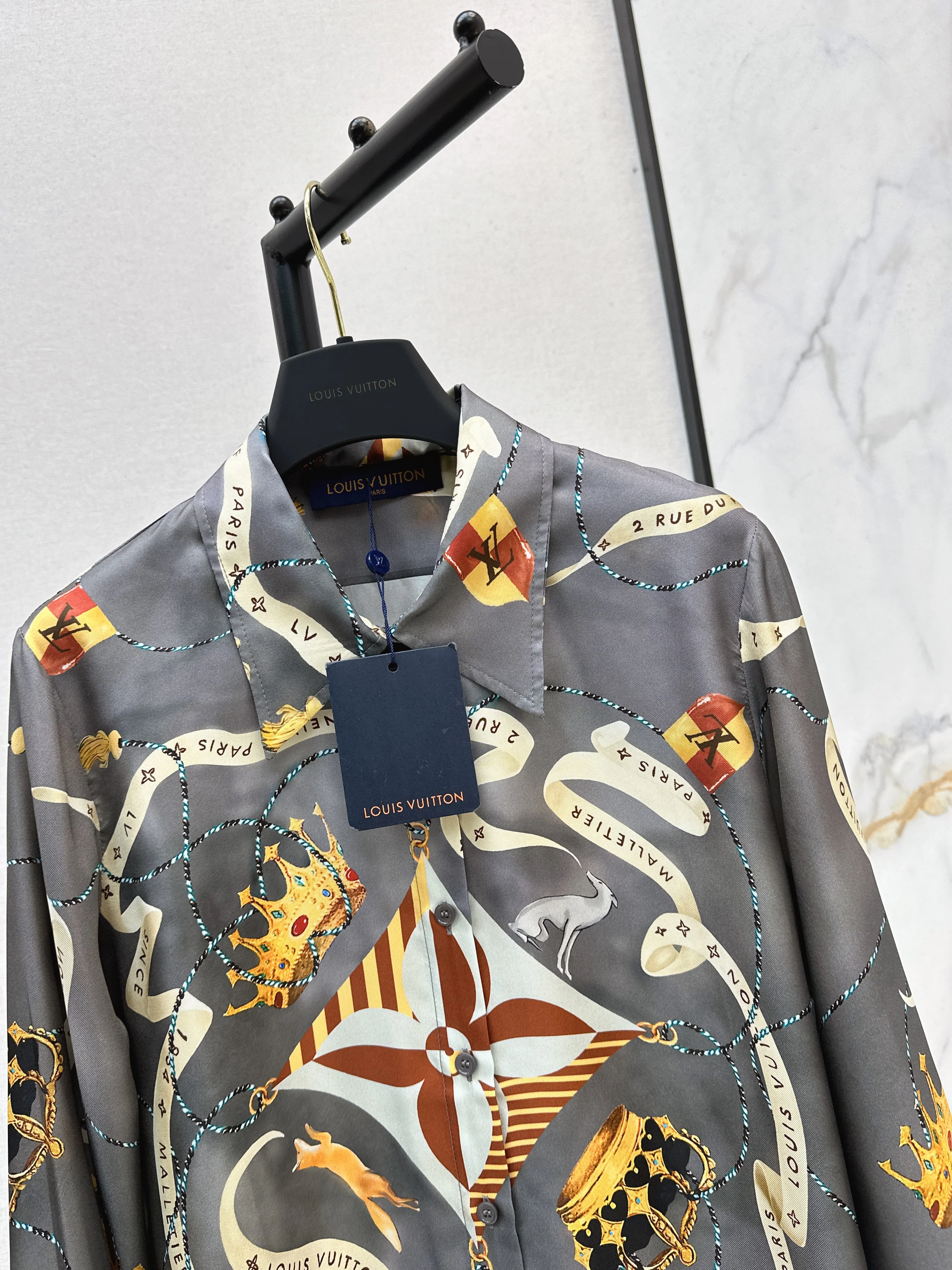 Louis 26ss print shirts