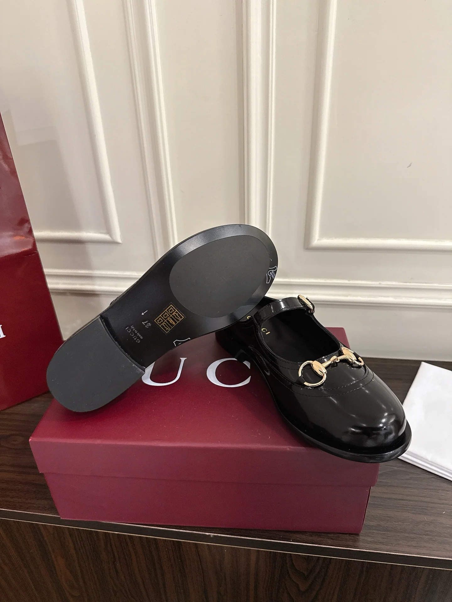Guc 25fw mary jane mules shoes
