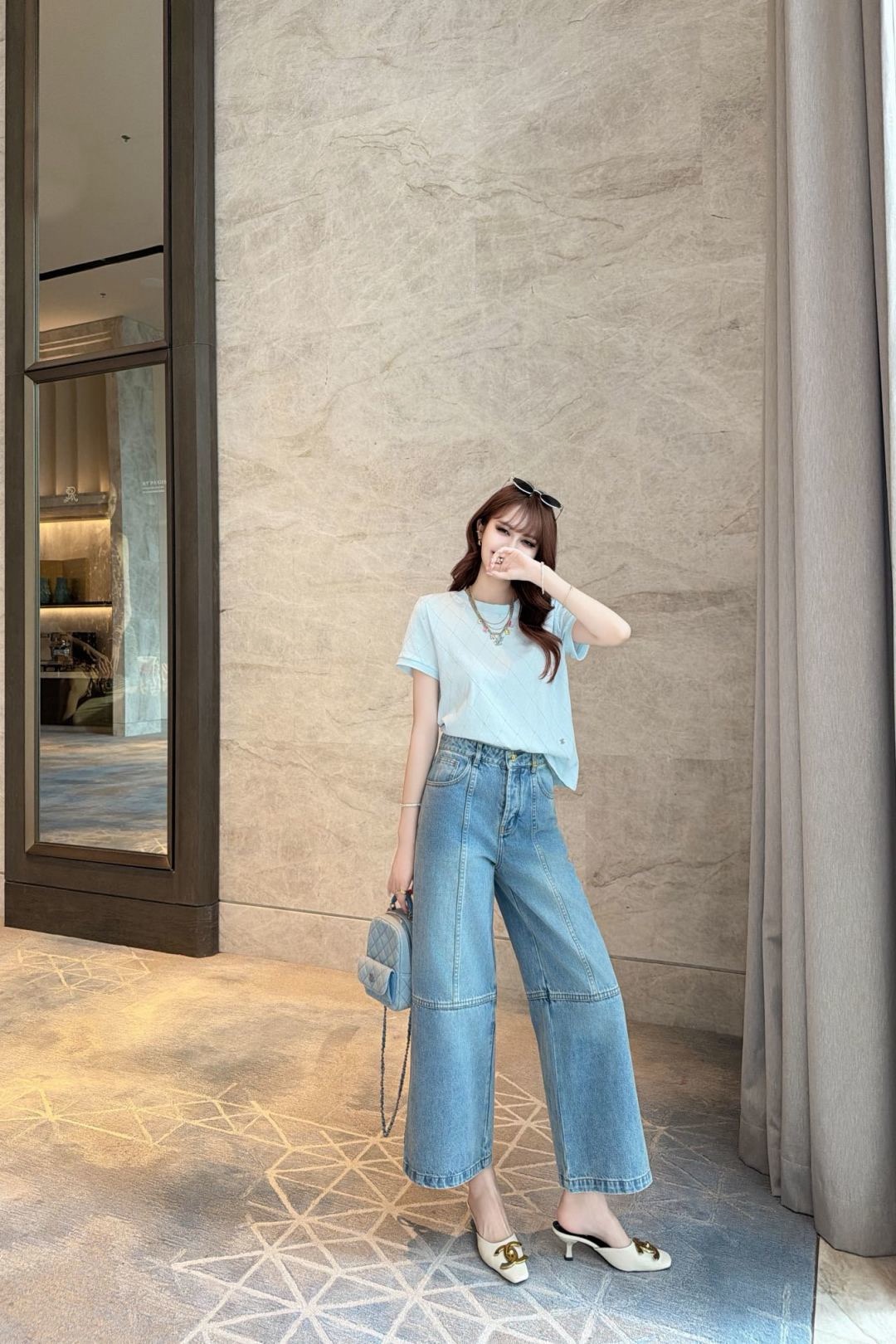 Chan 26ss cropped jeans