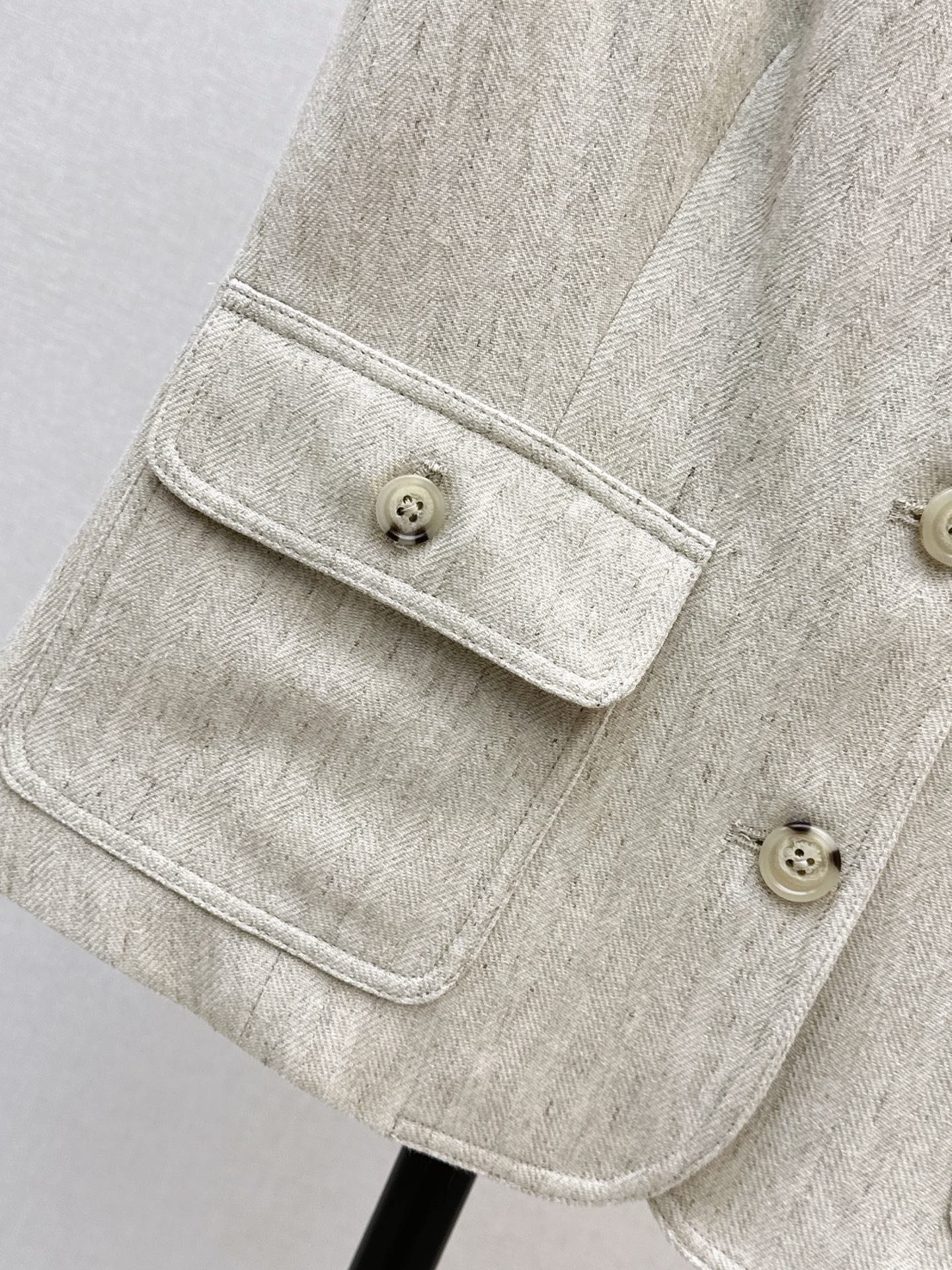 Brun 26ss linen vest jacket