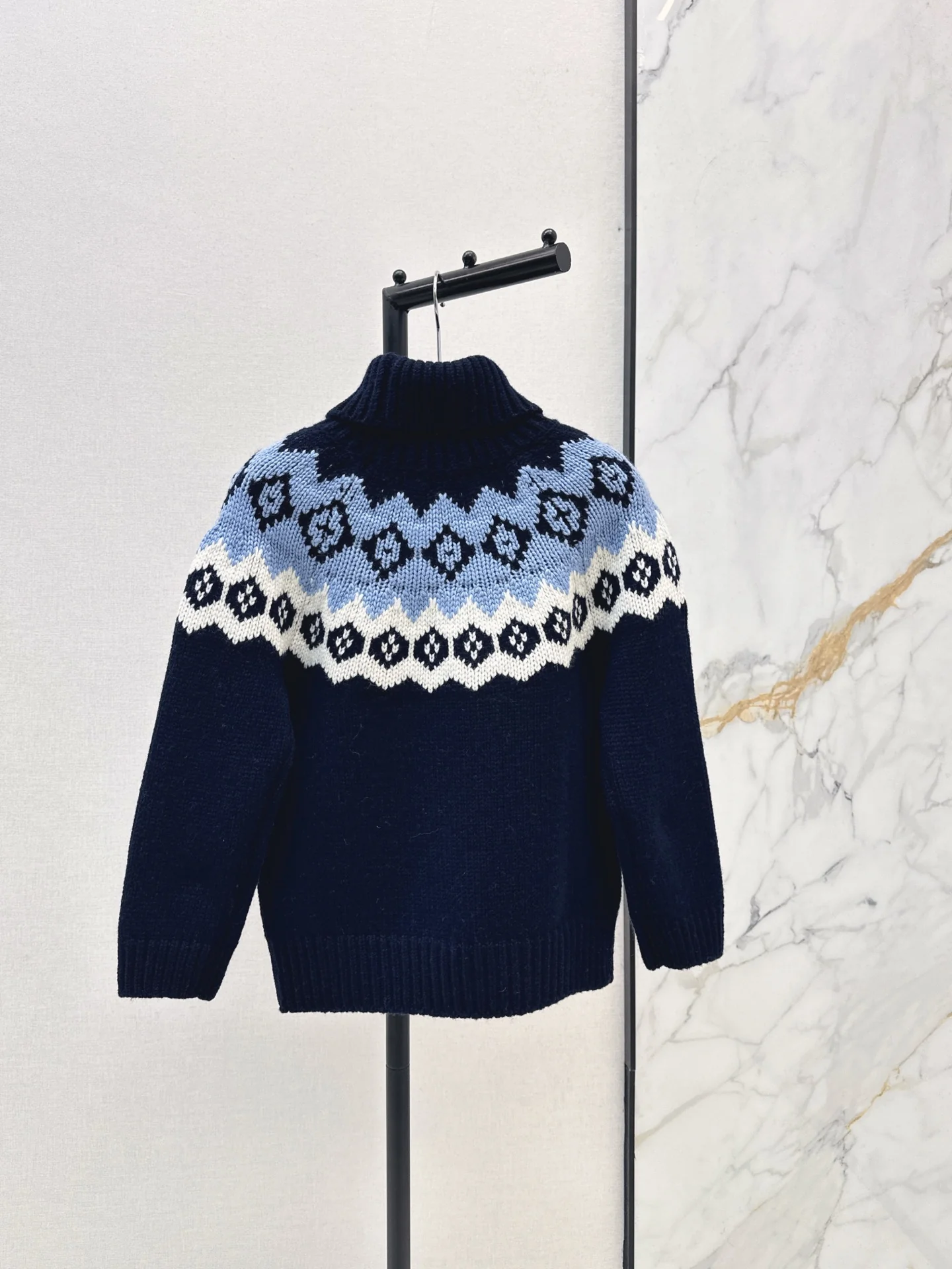 Prad 25fw jacquard sweater