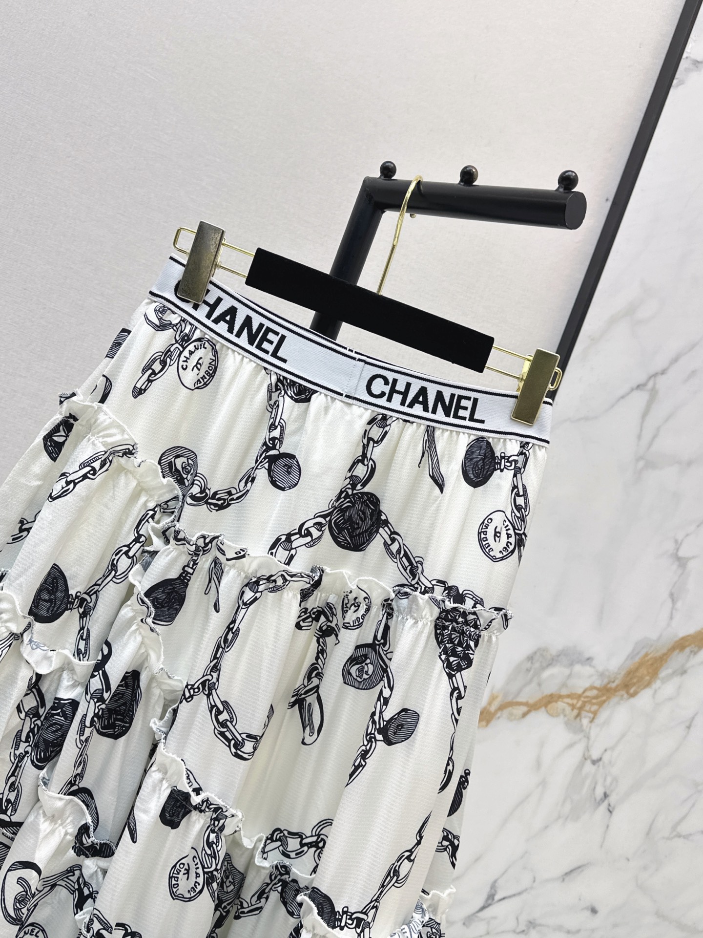 Chan 26ss print skirt