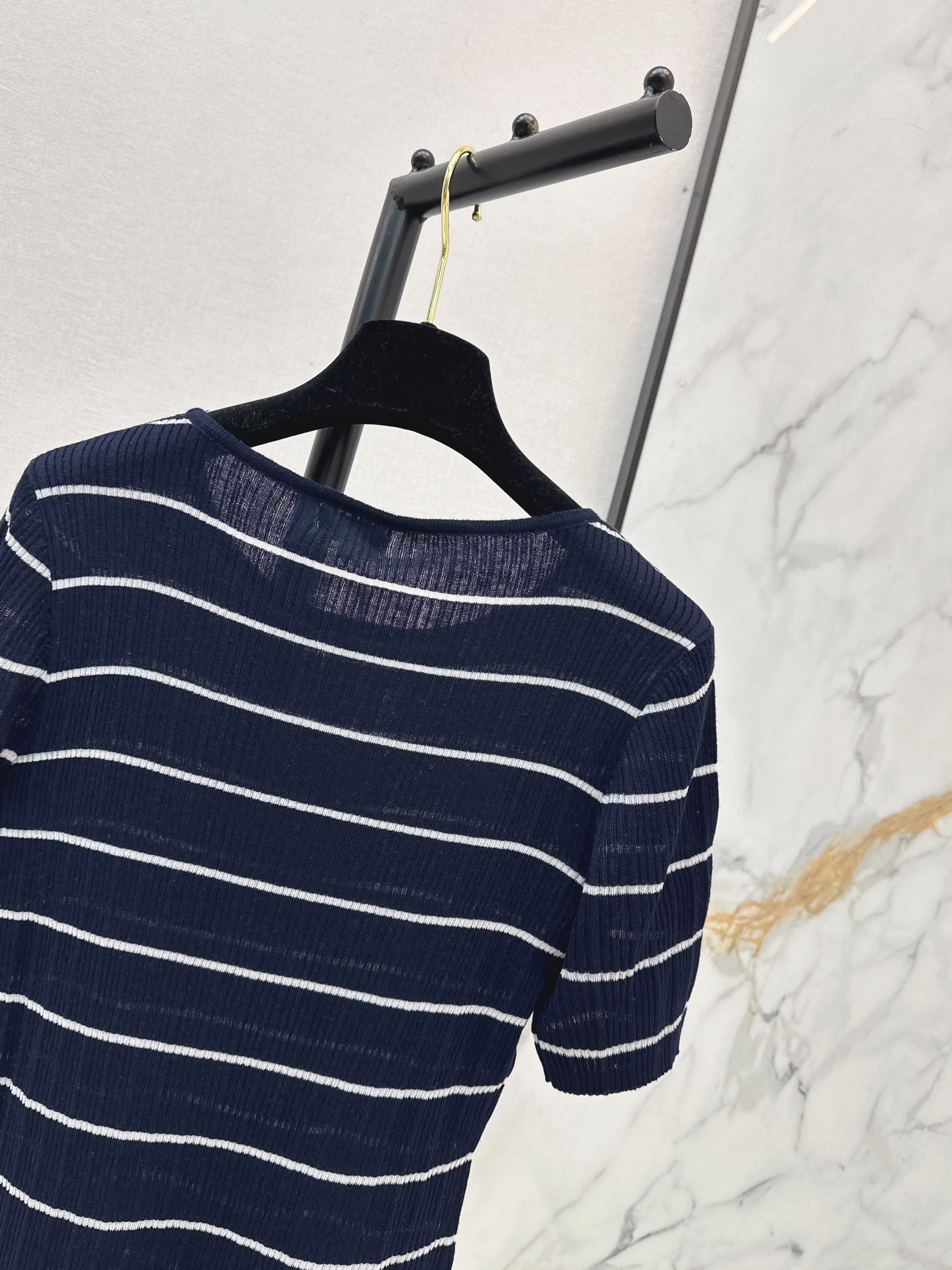 Chan 26ss stripe knitwear