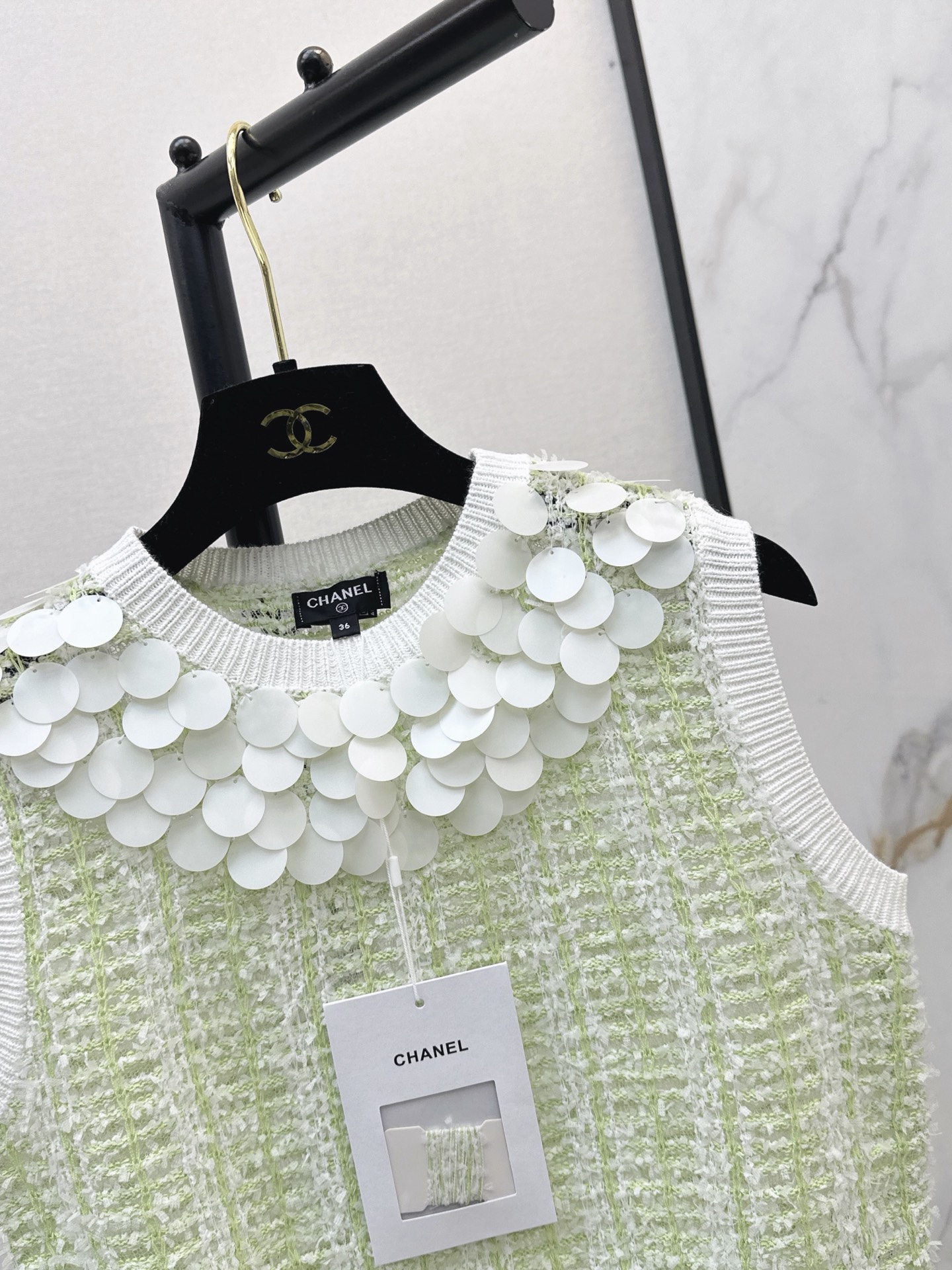 Chan 26ss sequin vest