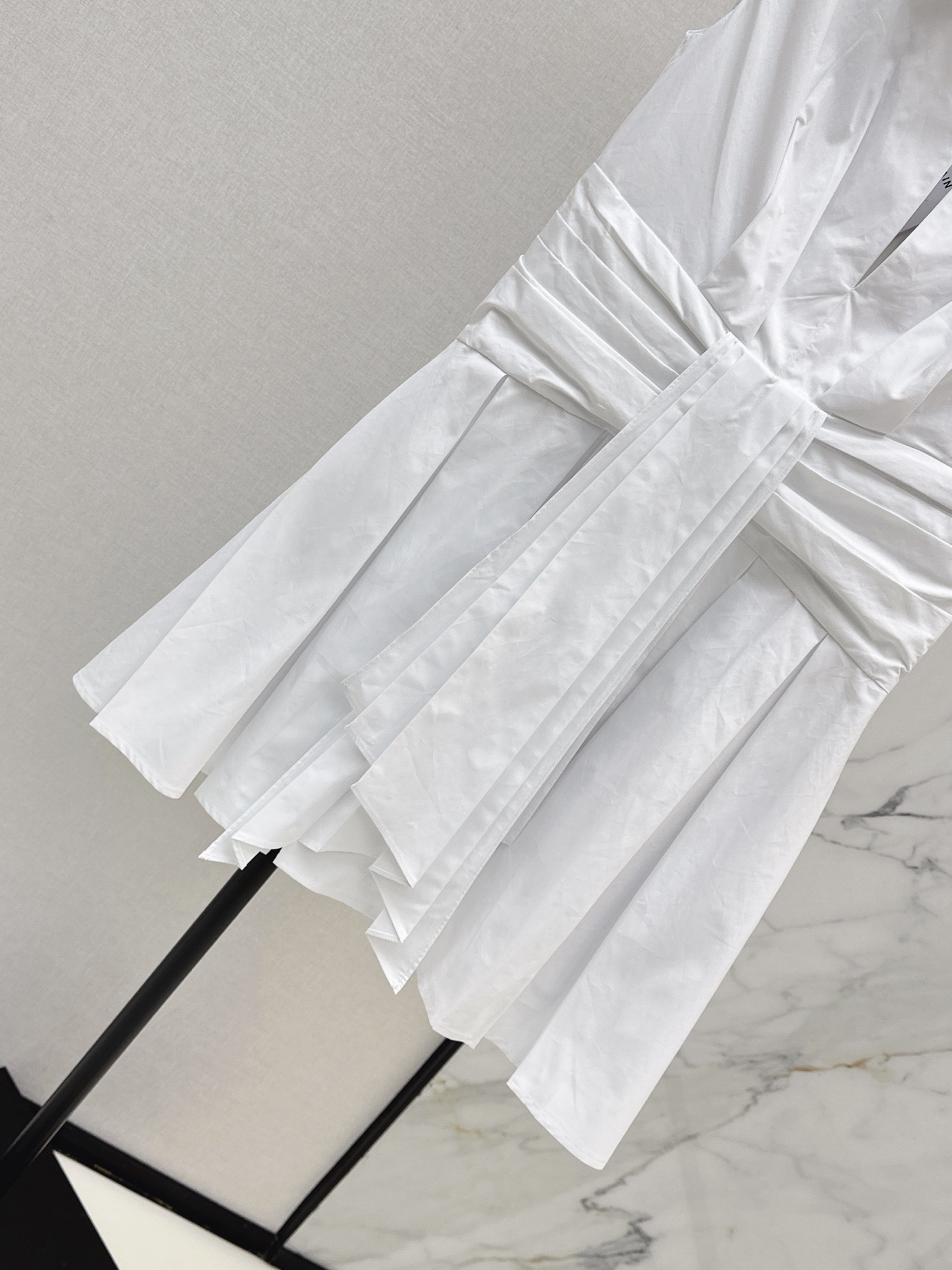Bal 26ss sleeveless shirt dress