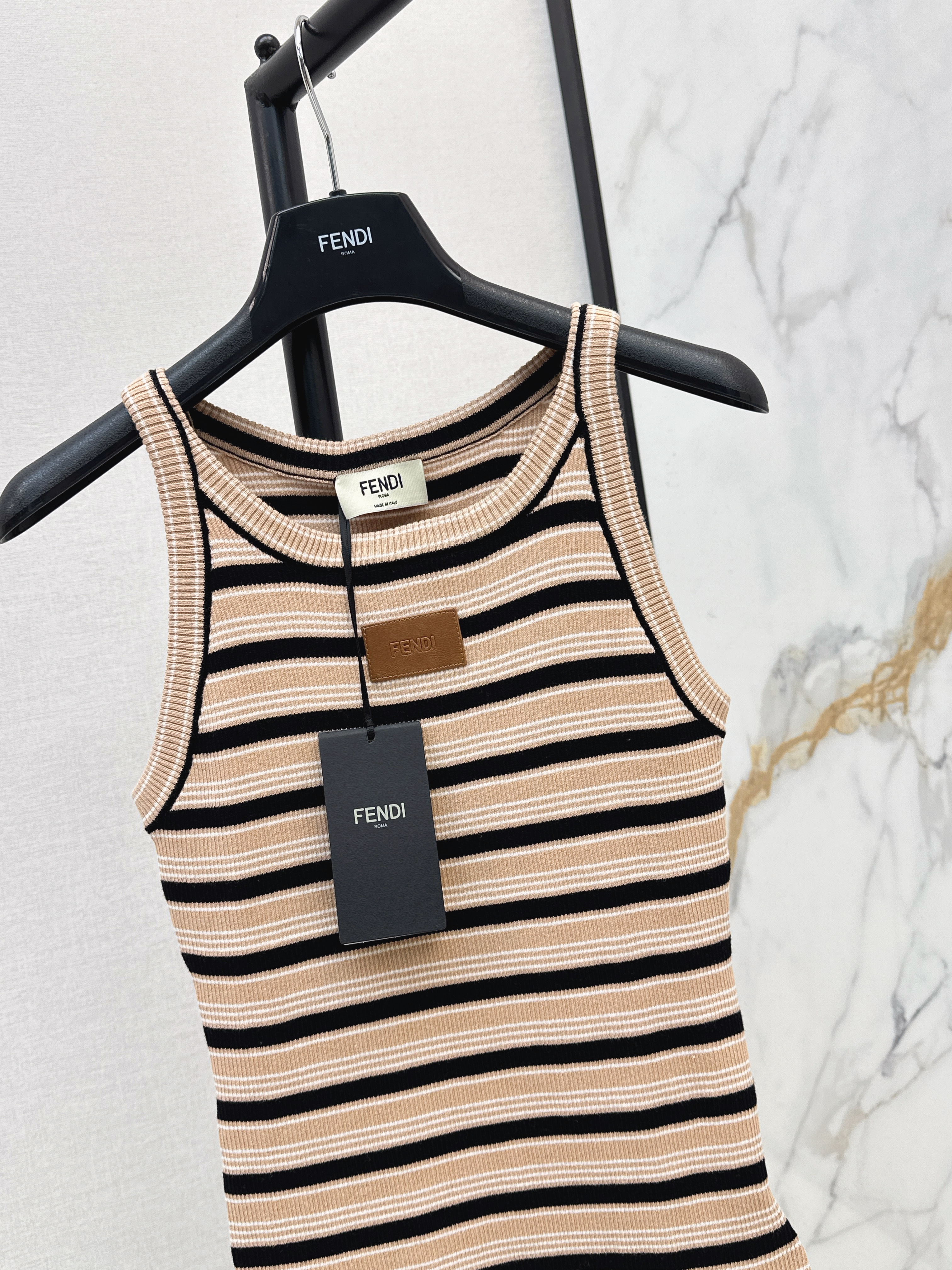 Fend 26ss stripe vest