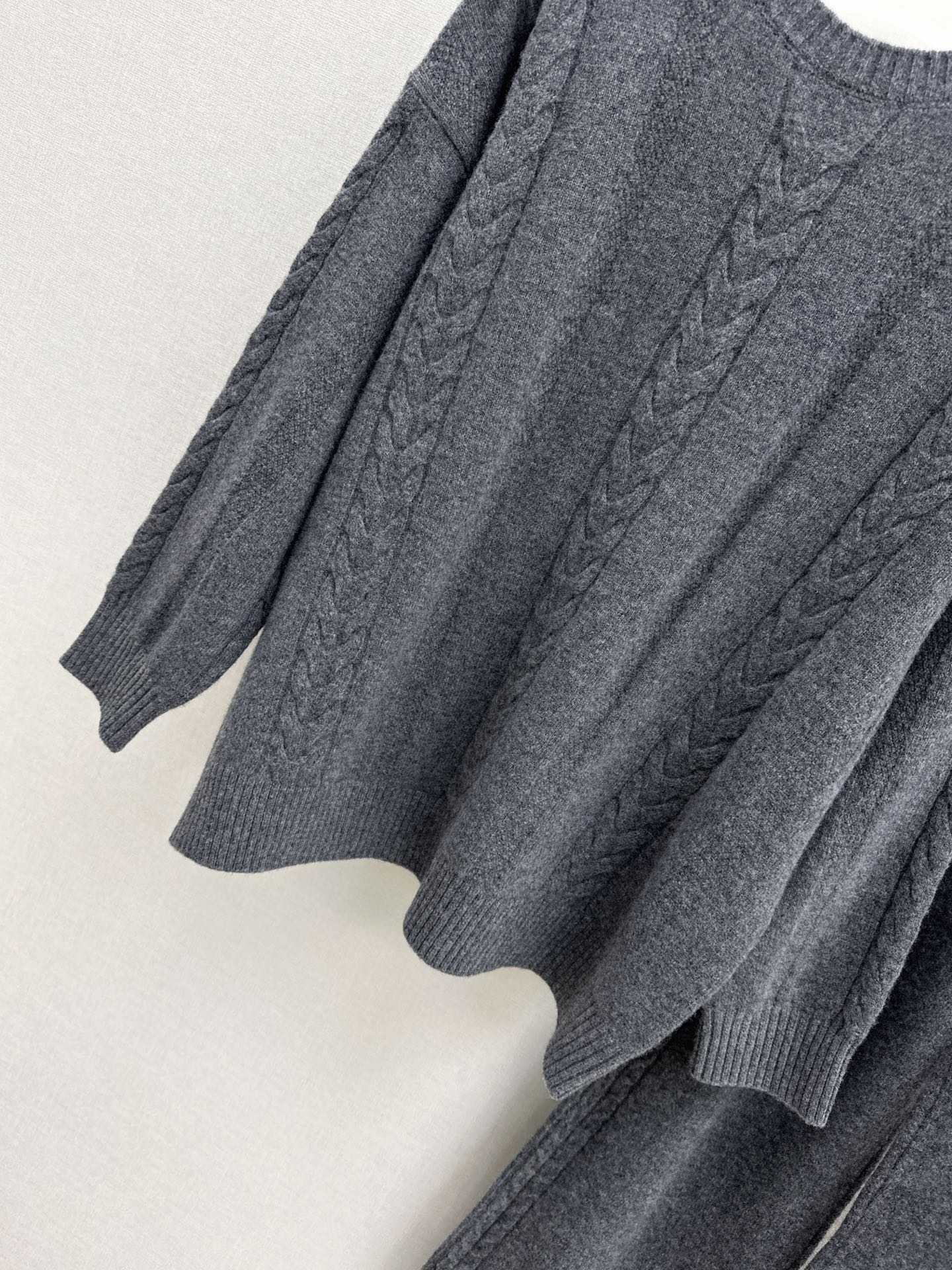 Max 26ss wool pullover sweater+wide-leg pant outfit set