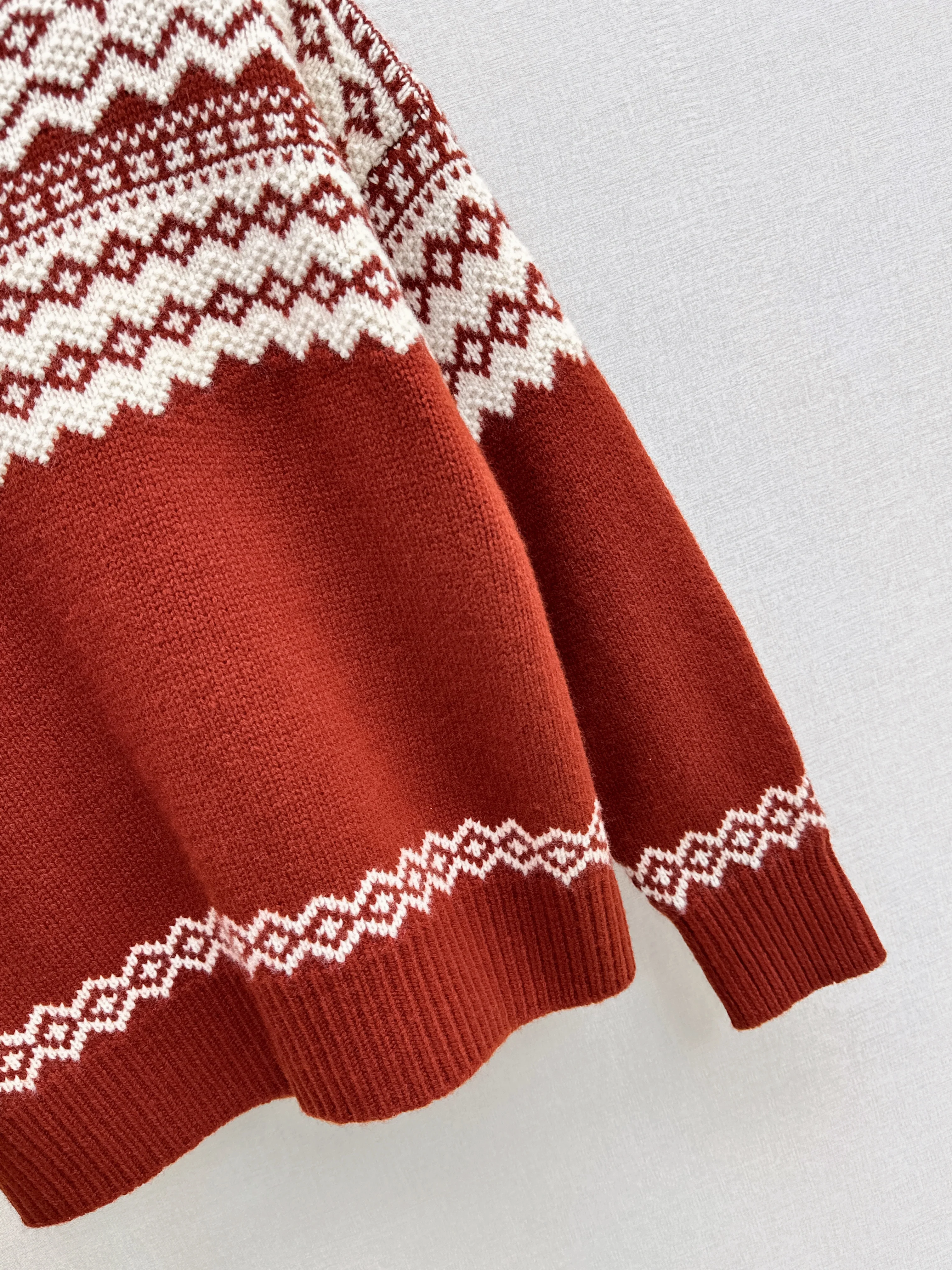 Ralp 26ss fair isle knit sweater