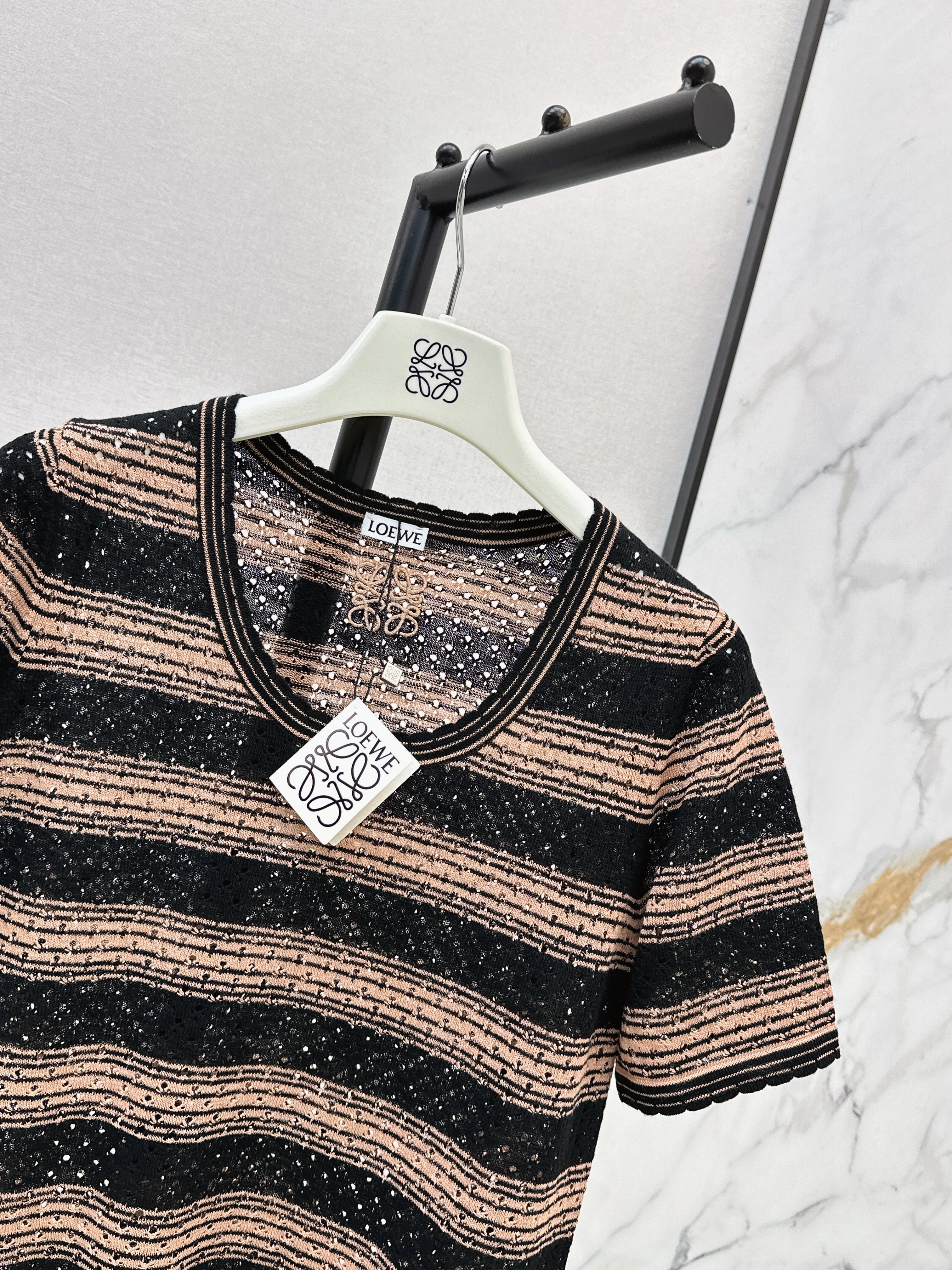 Loe 26ss stripe knitwear
