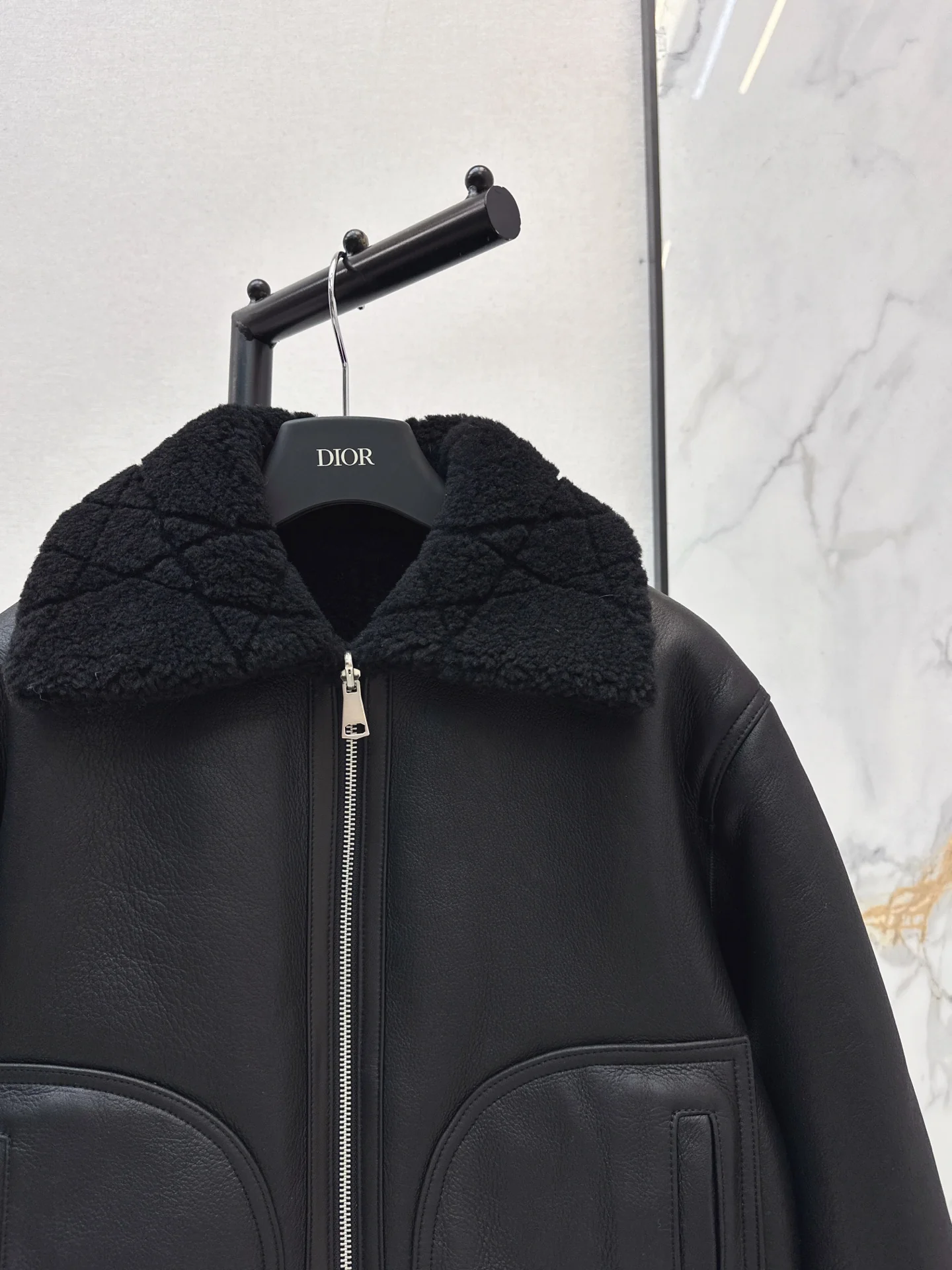 CD 26ss reversible fur jacket
