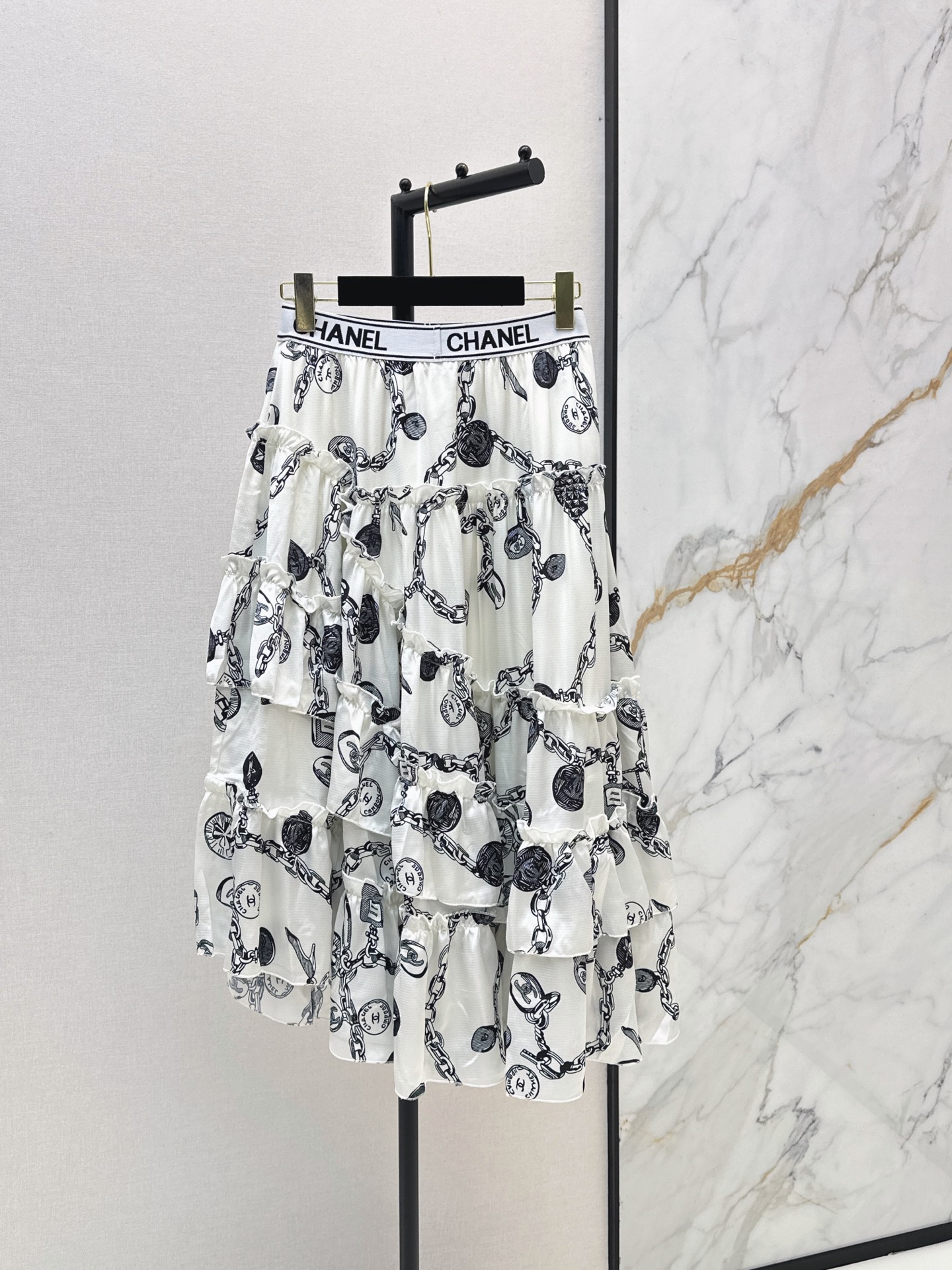 Chan 26ss print skirt