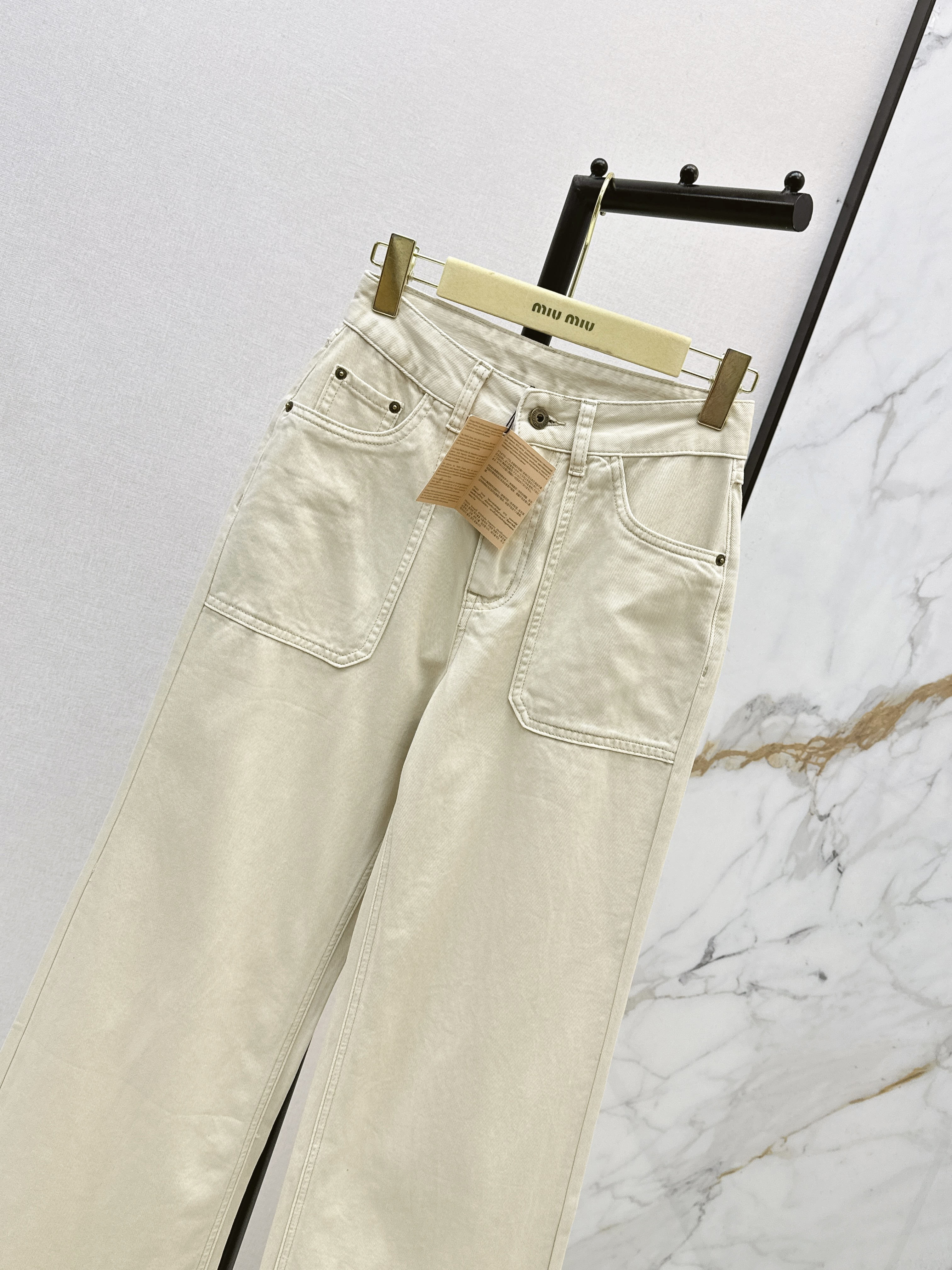 Miu 26ss straight-leg jeans