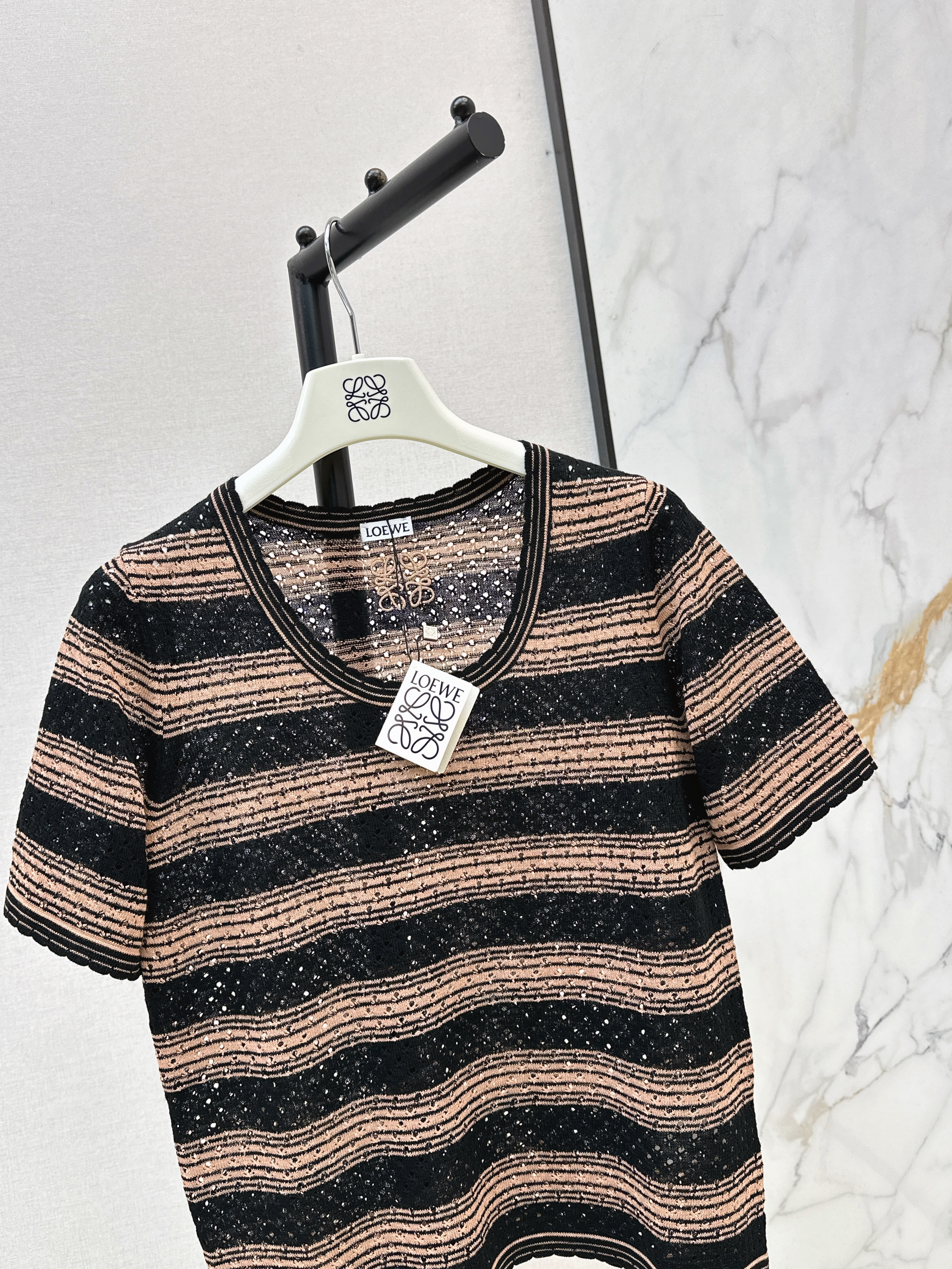 Loe 26ss stripe knitwear