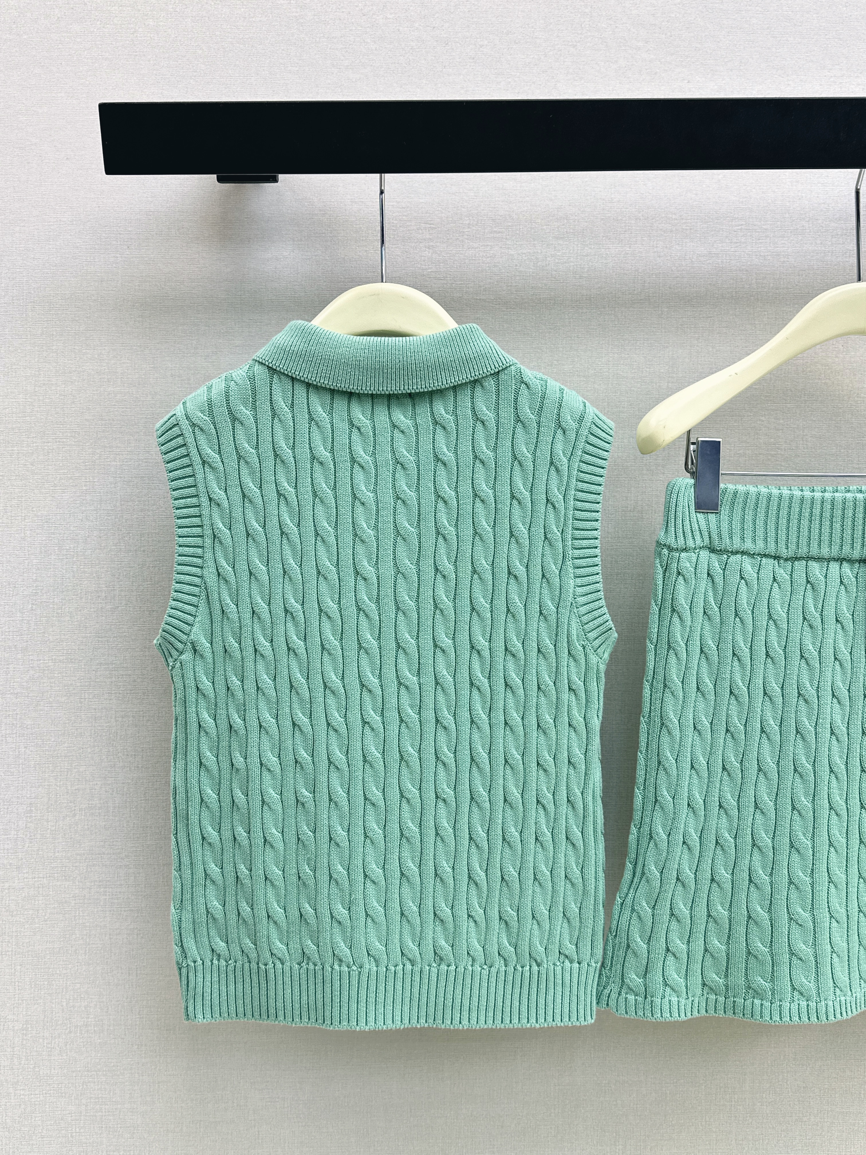 Ralp 26ss polo vest skirt set