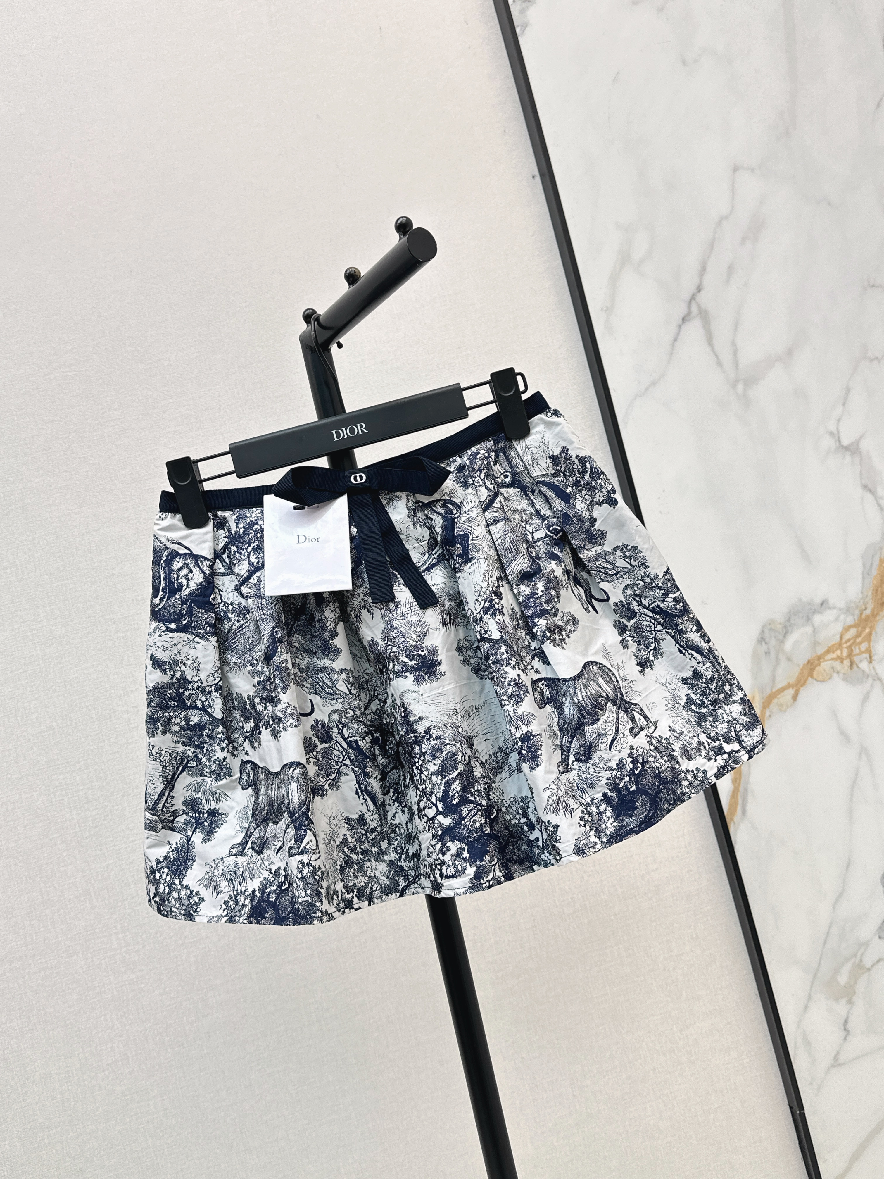 CD 26ss print A-line skirt