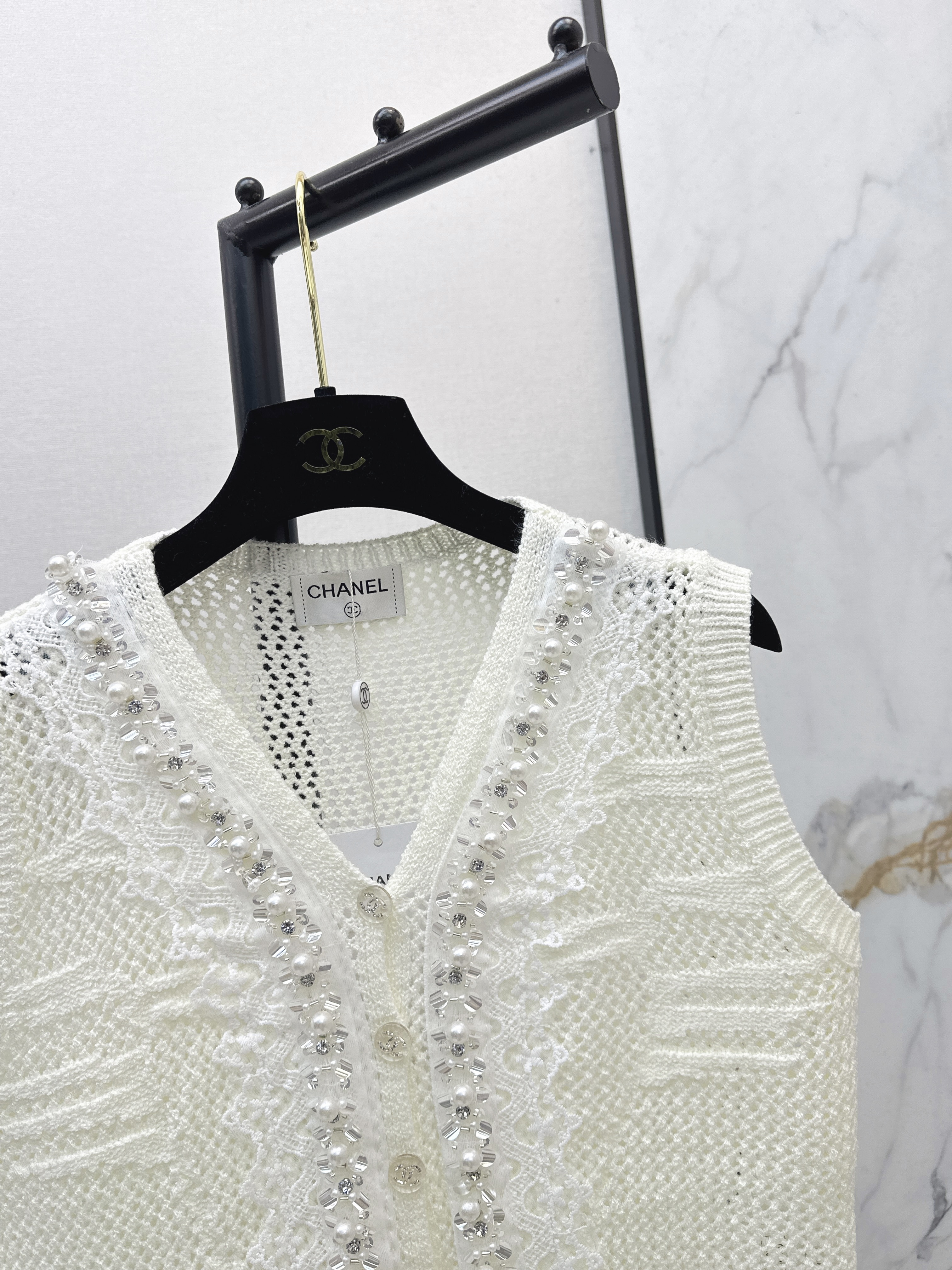 Chan 26ss beding knit vest