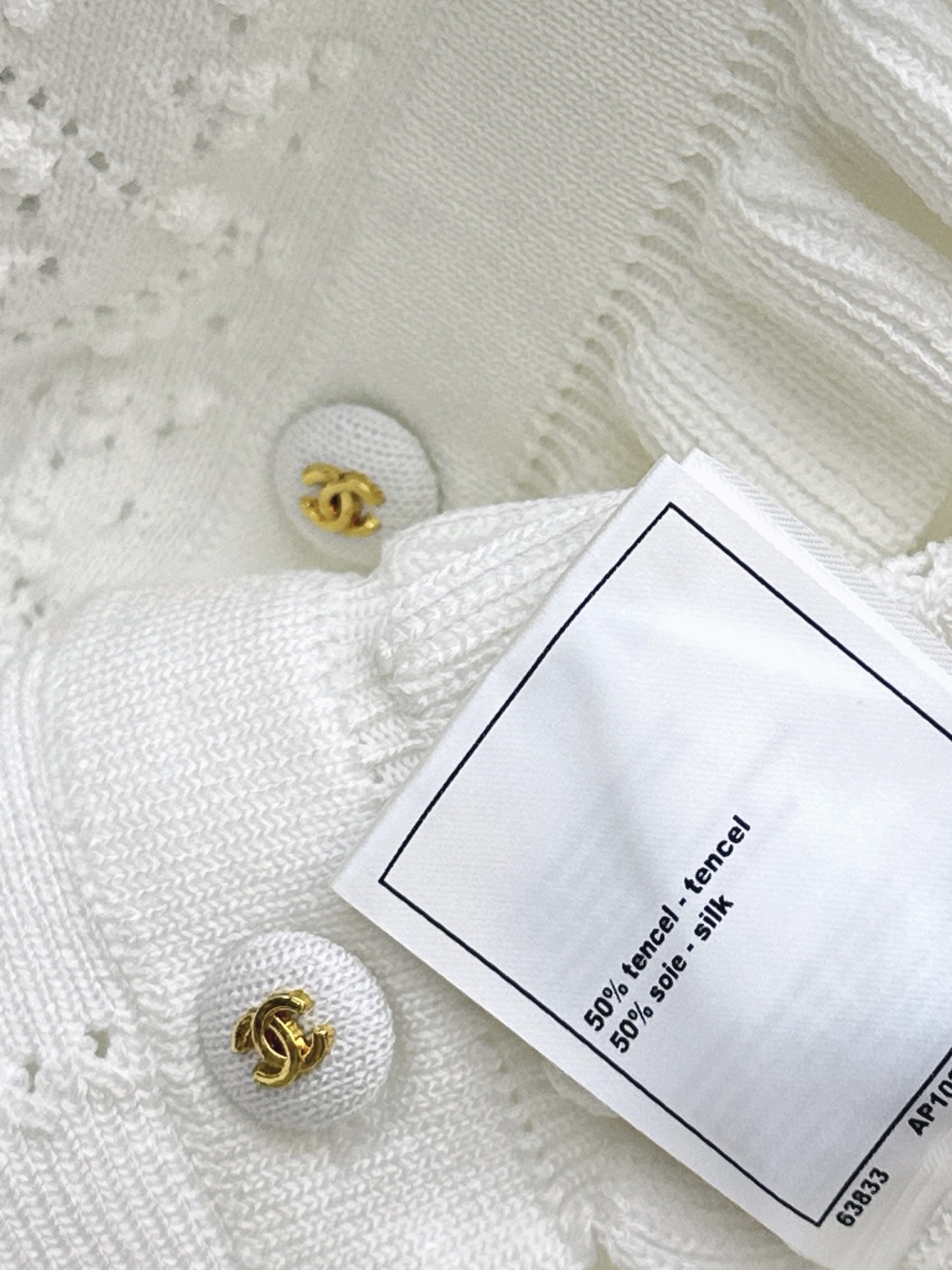Chan 26ss ruffle knitwear