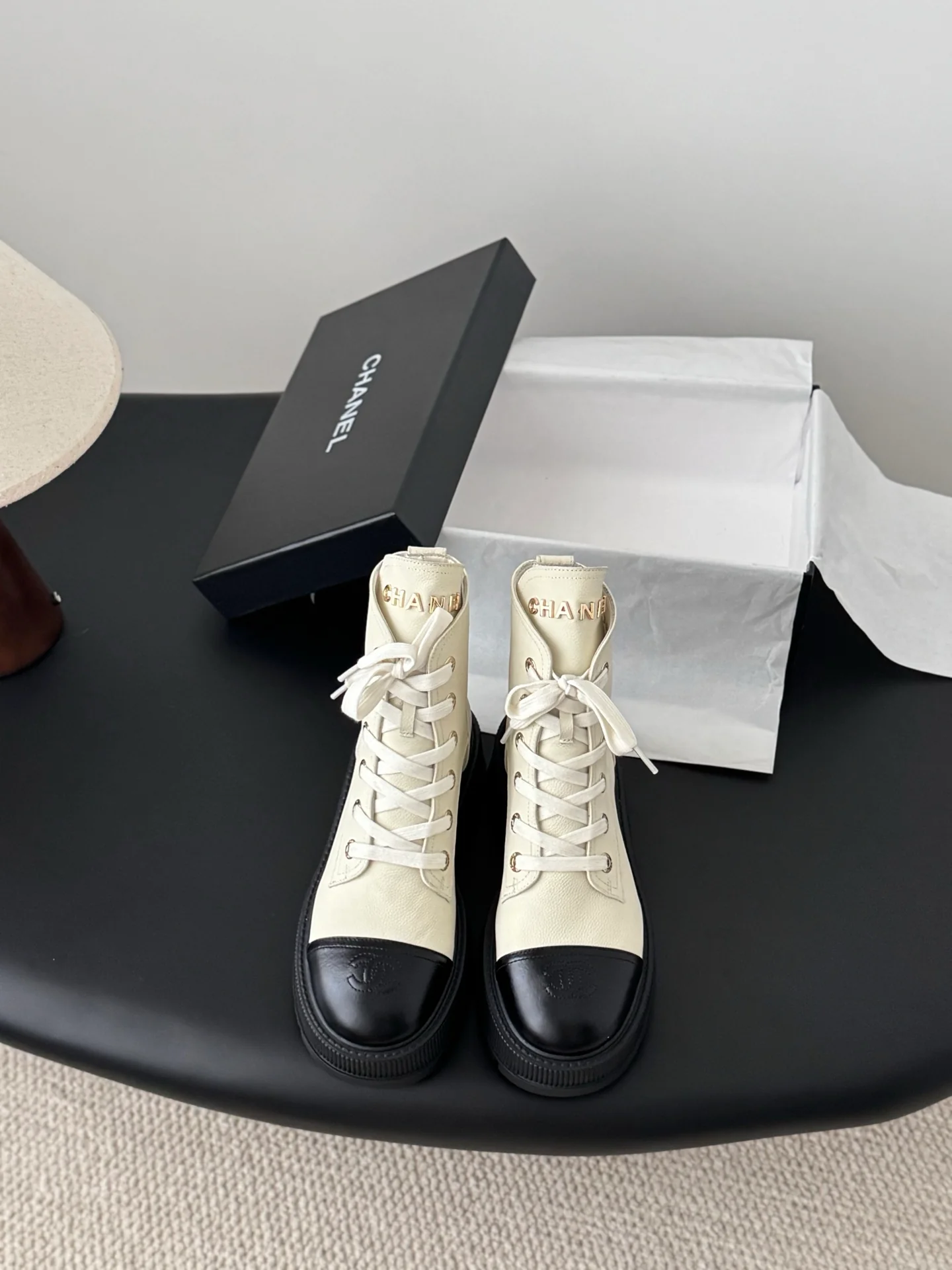 Chan 25fw ankle boots