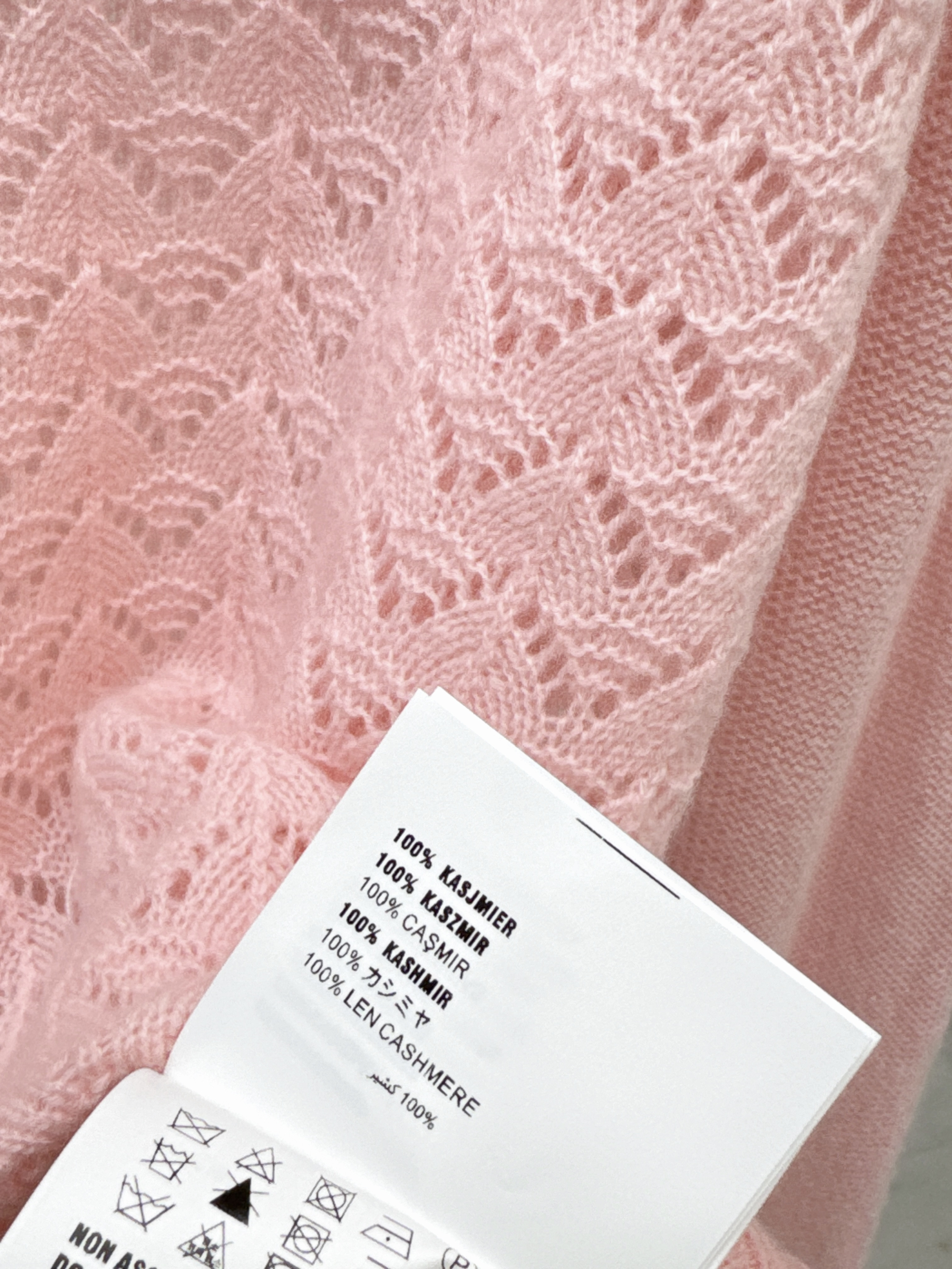 Miu 26ss hollow knitwear