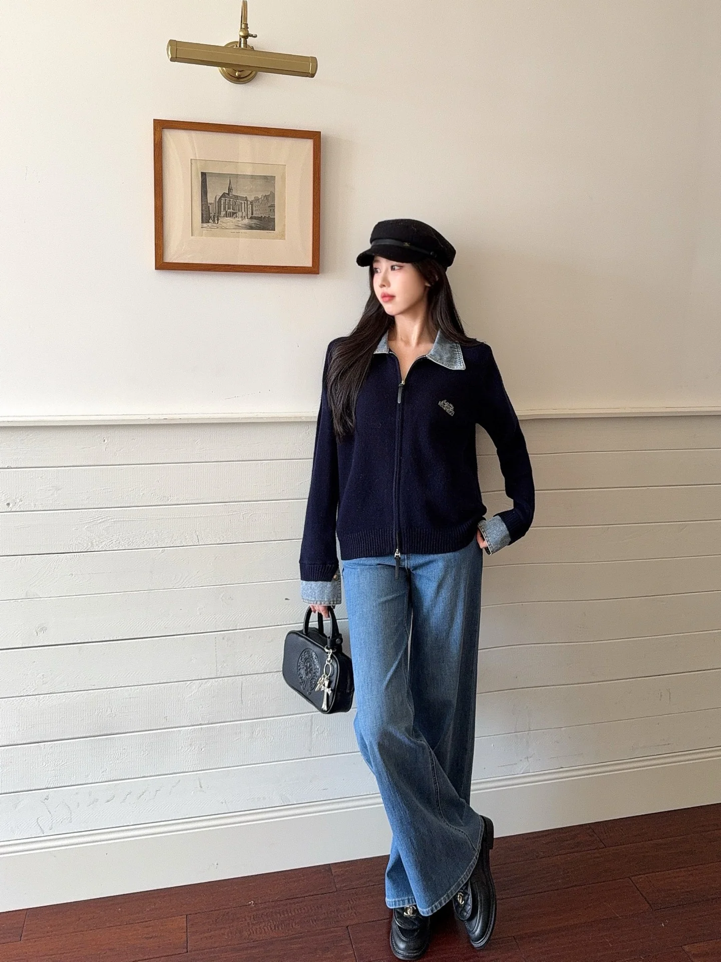 Loui 25fw polo cardigan