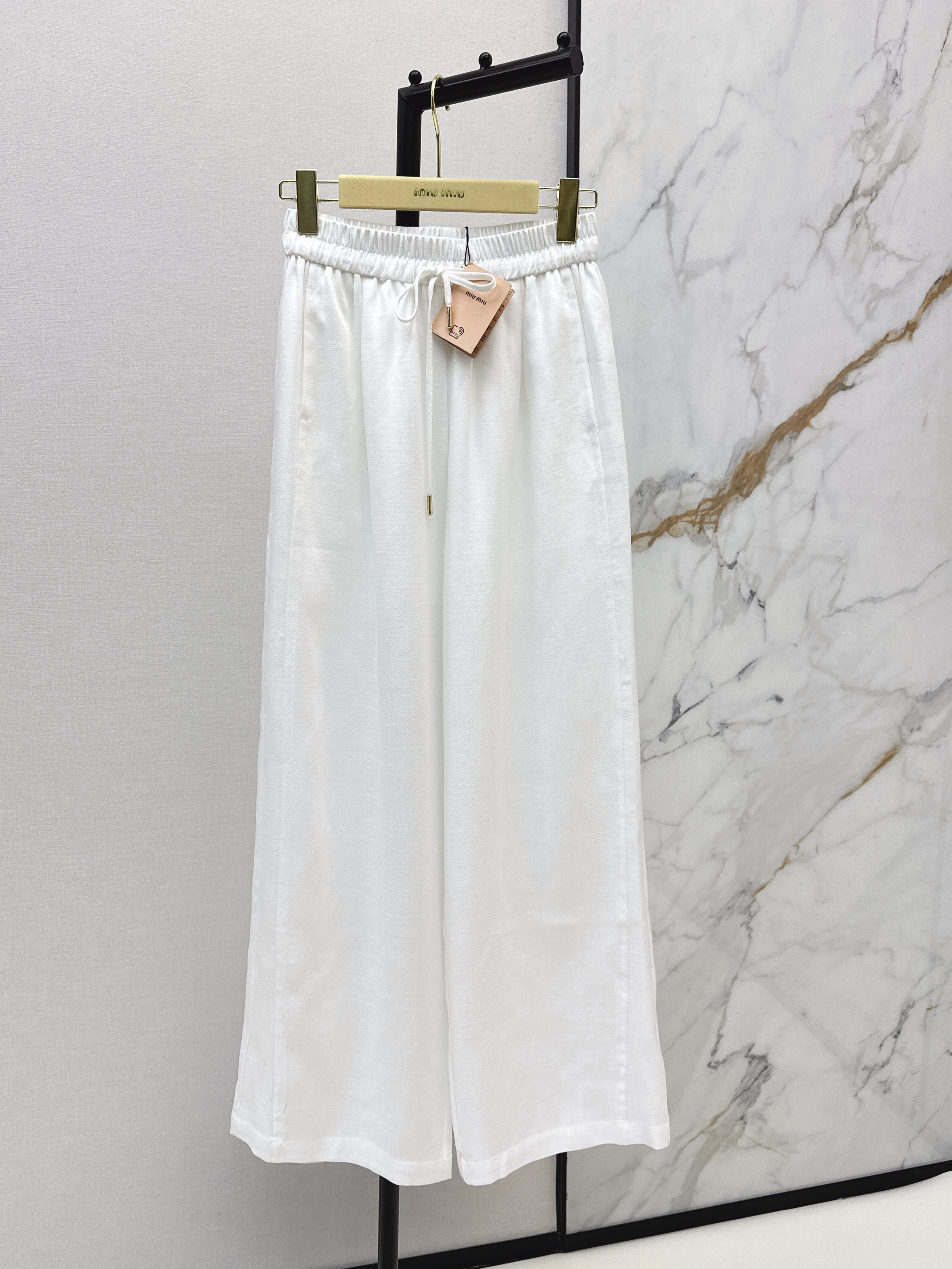 Miu 26ss wide-leg pants