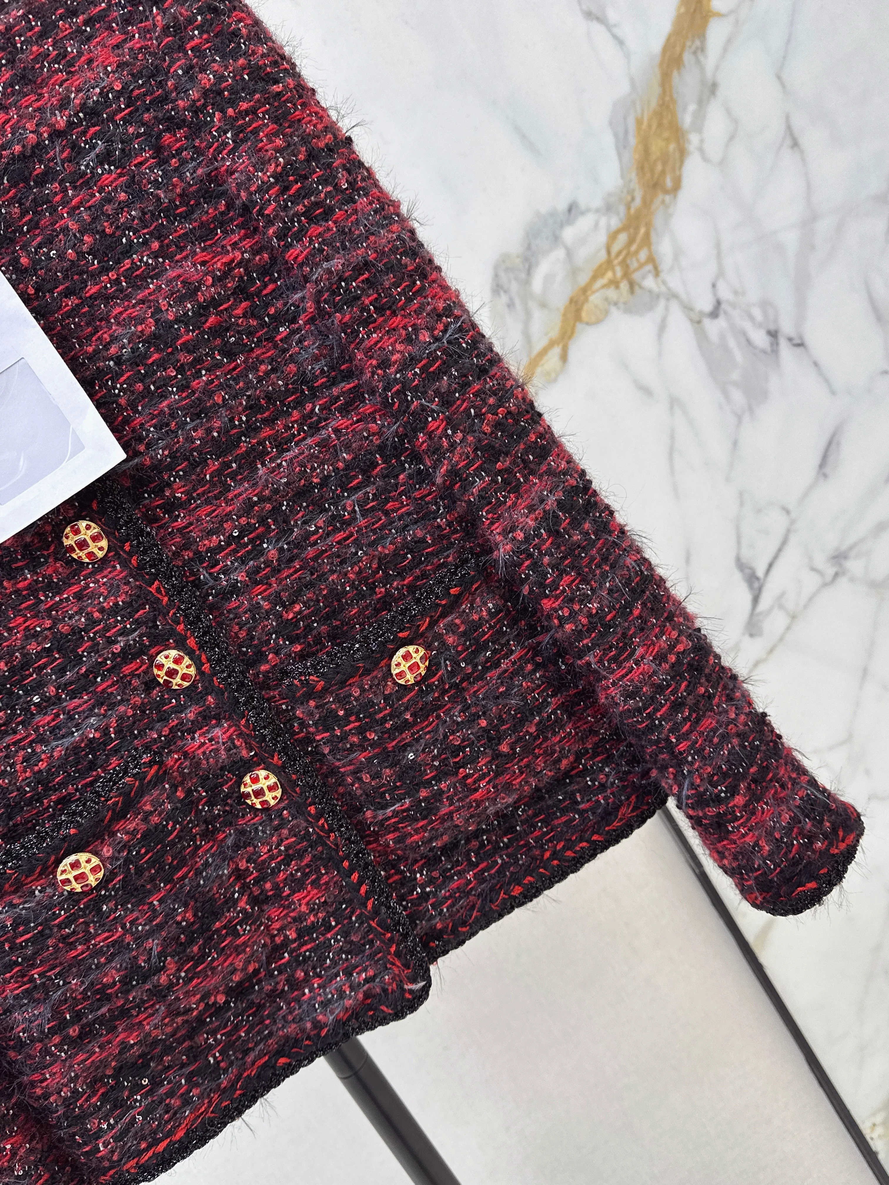 Chan 26ss woven tweed jacket