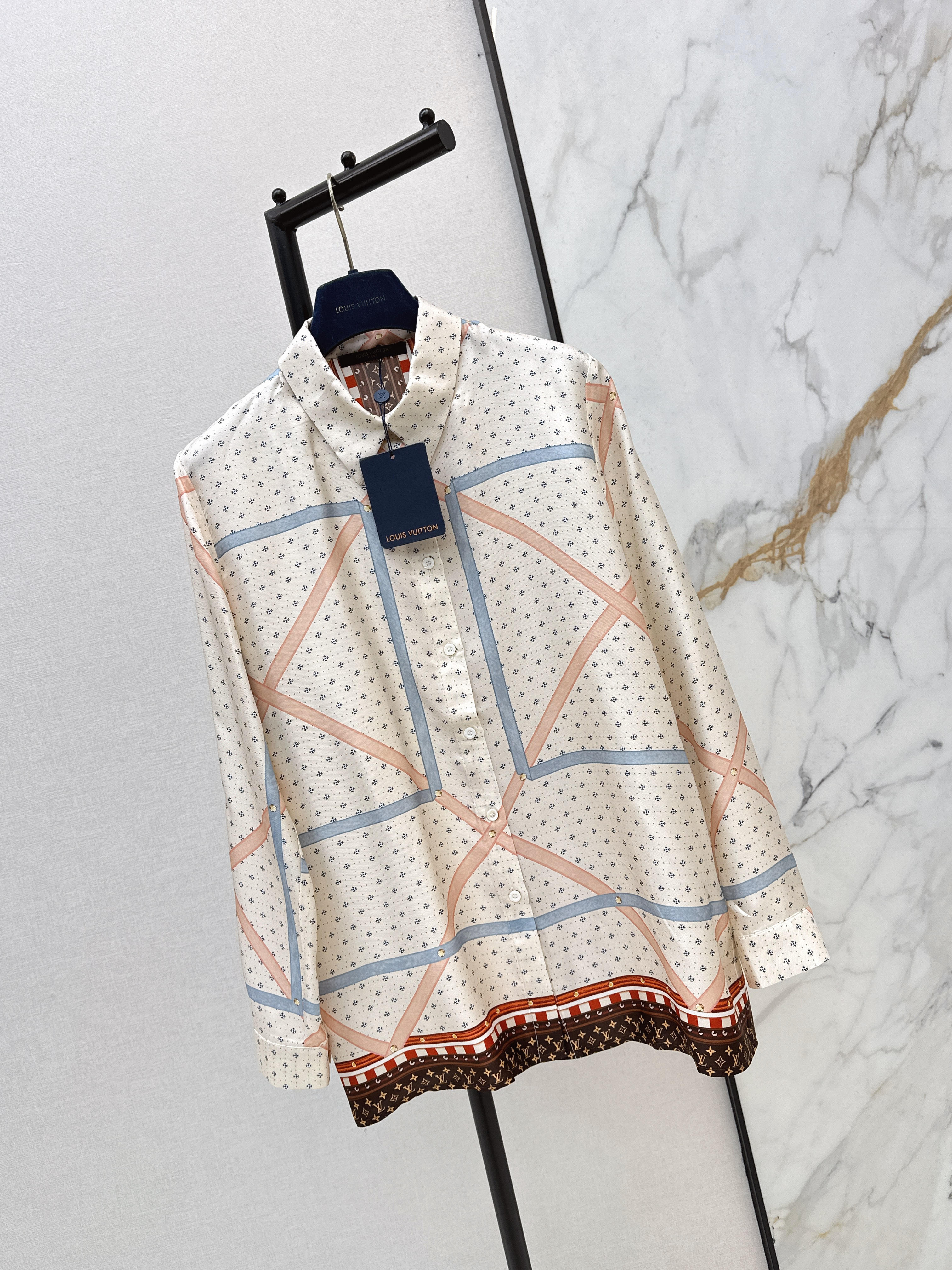 Loui 26ss print silk shirt