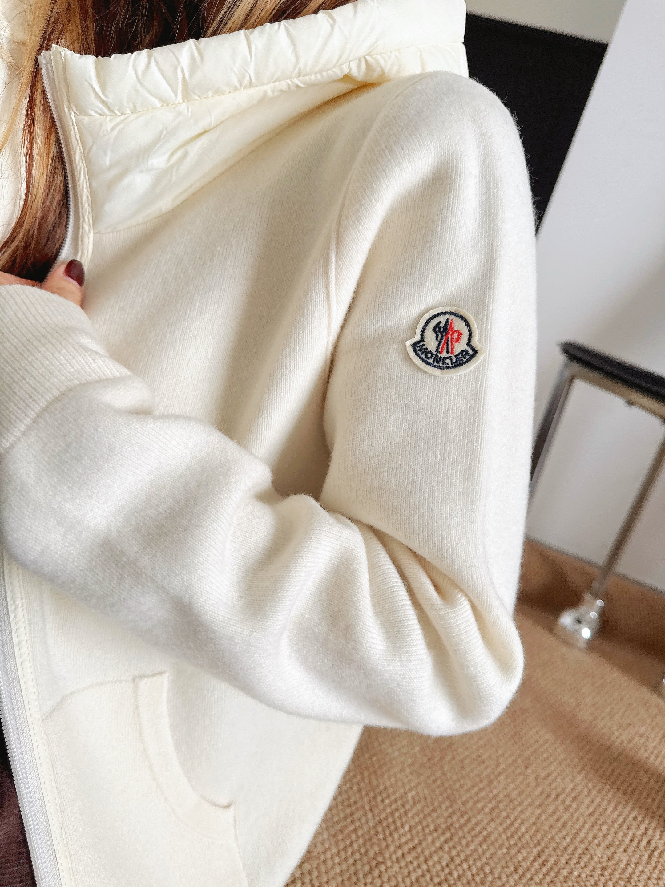 Monc 26ss hooded cardigan jacket