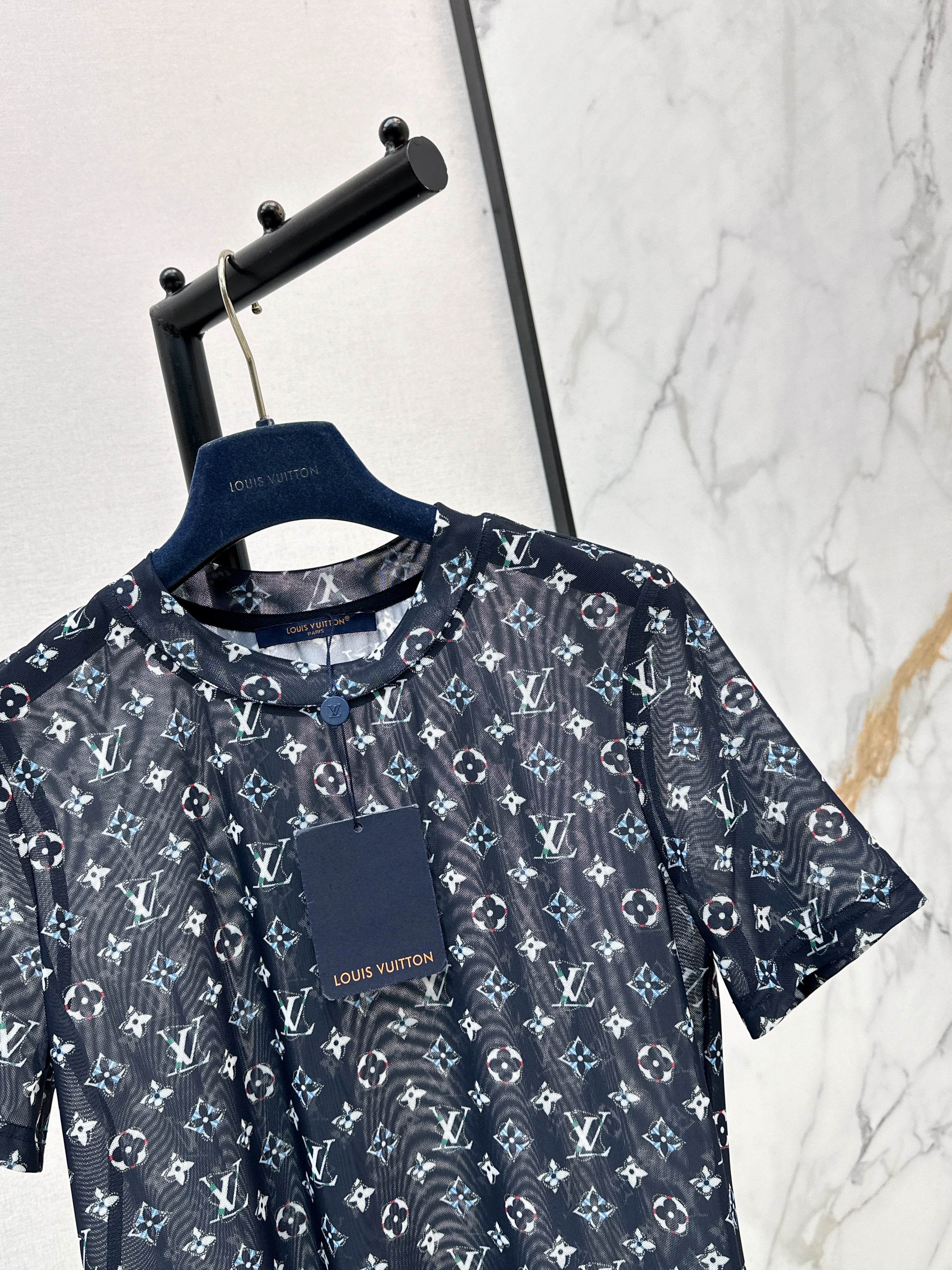 Loui 26ss print mesh t-shirt