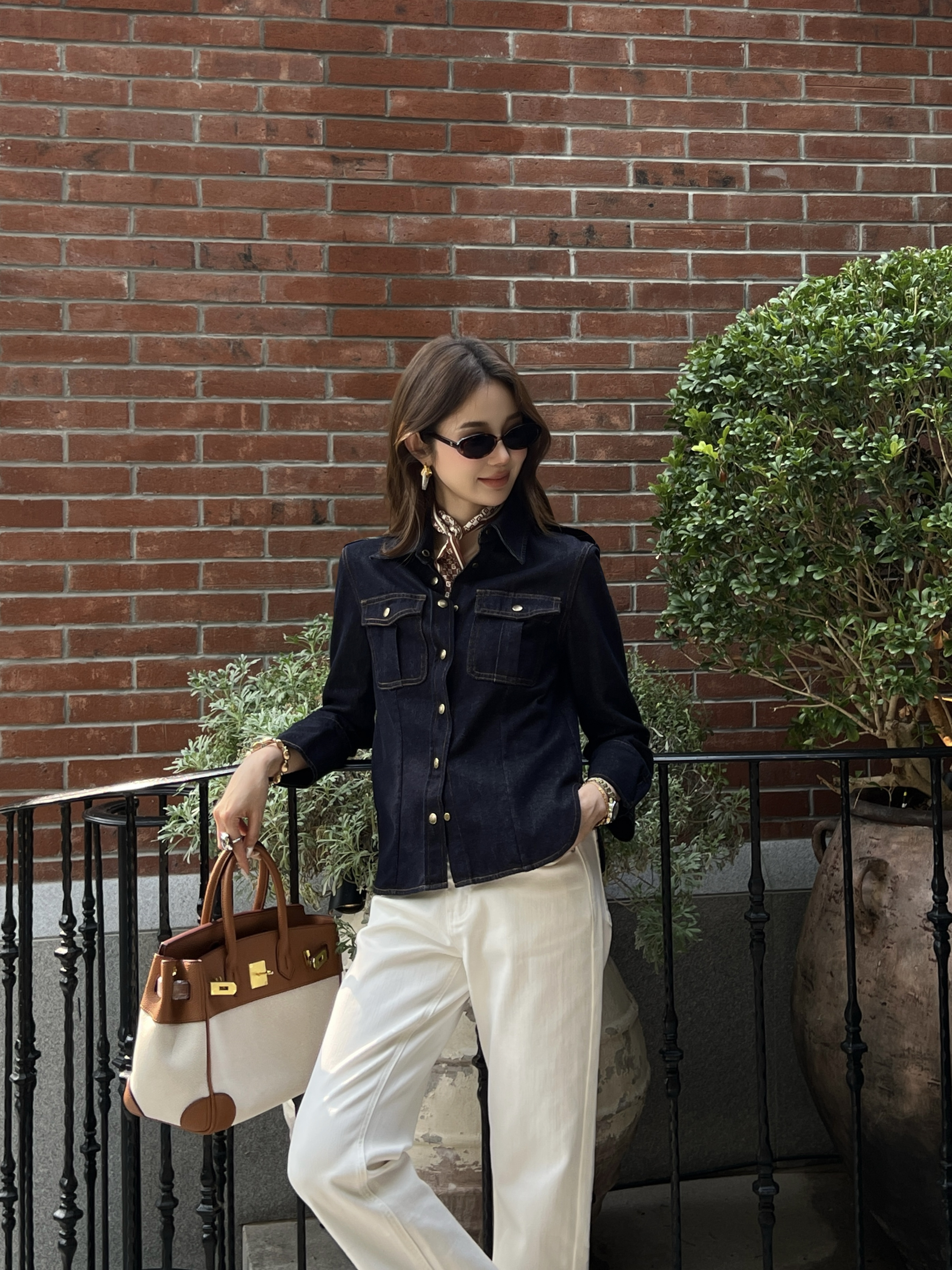 Loe 26ss denim shirt