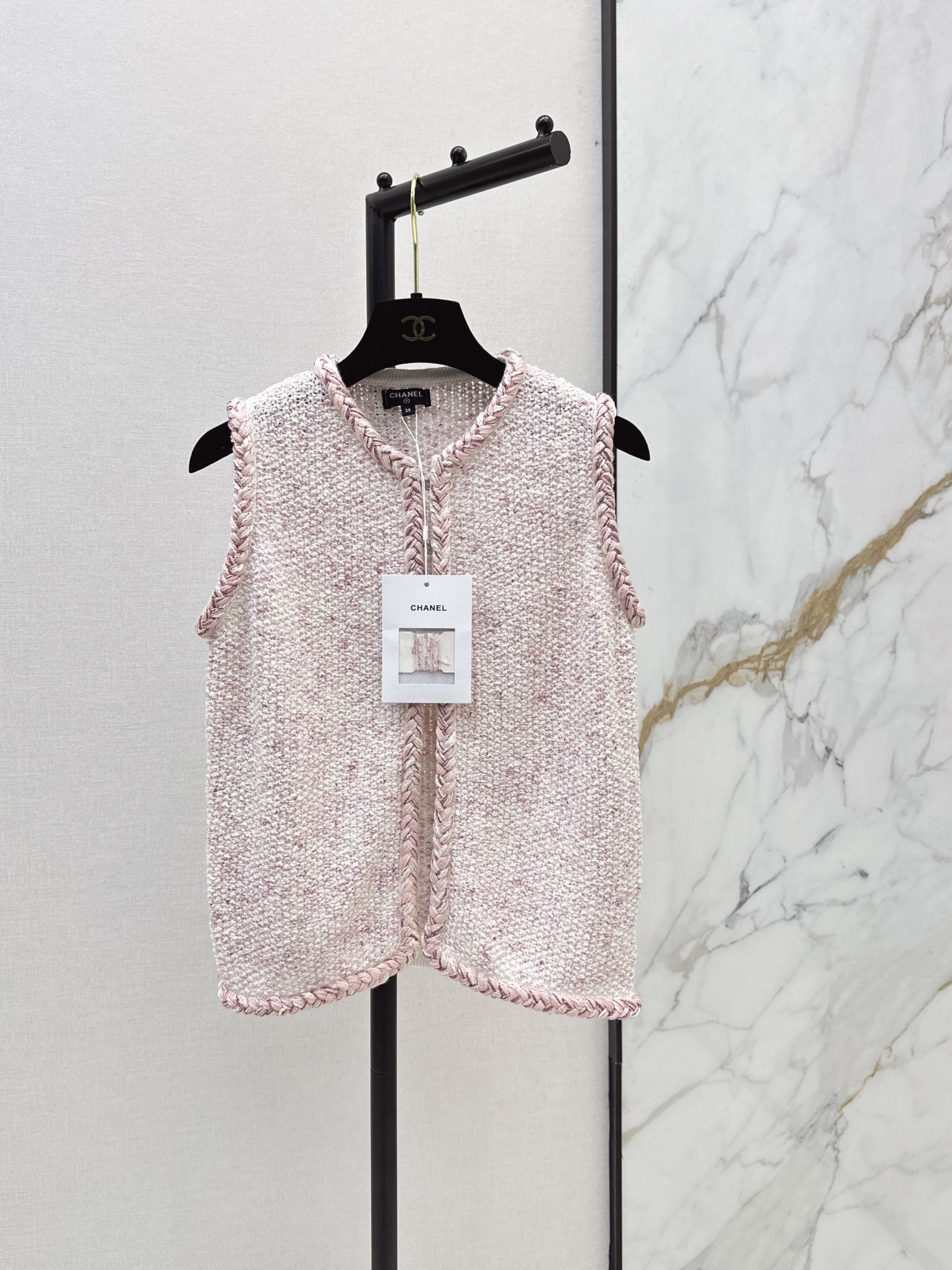 Chan 26ss knit vest jacket