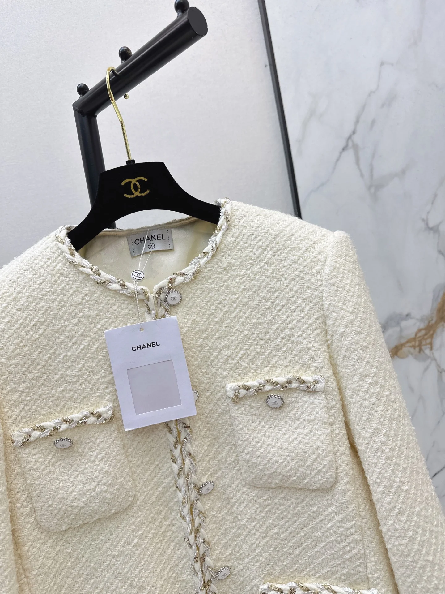 Chan 26ss woven tweed jacket