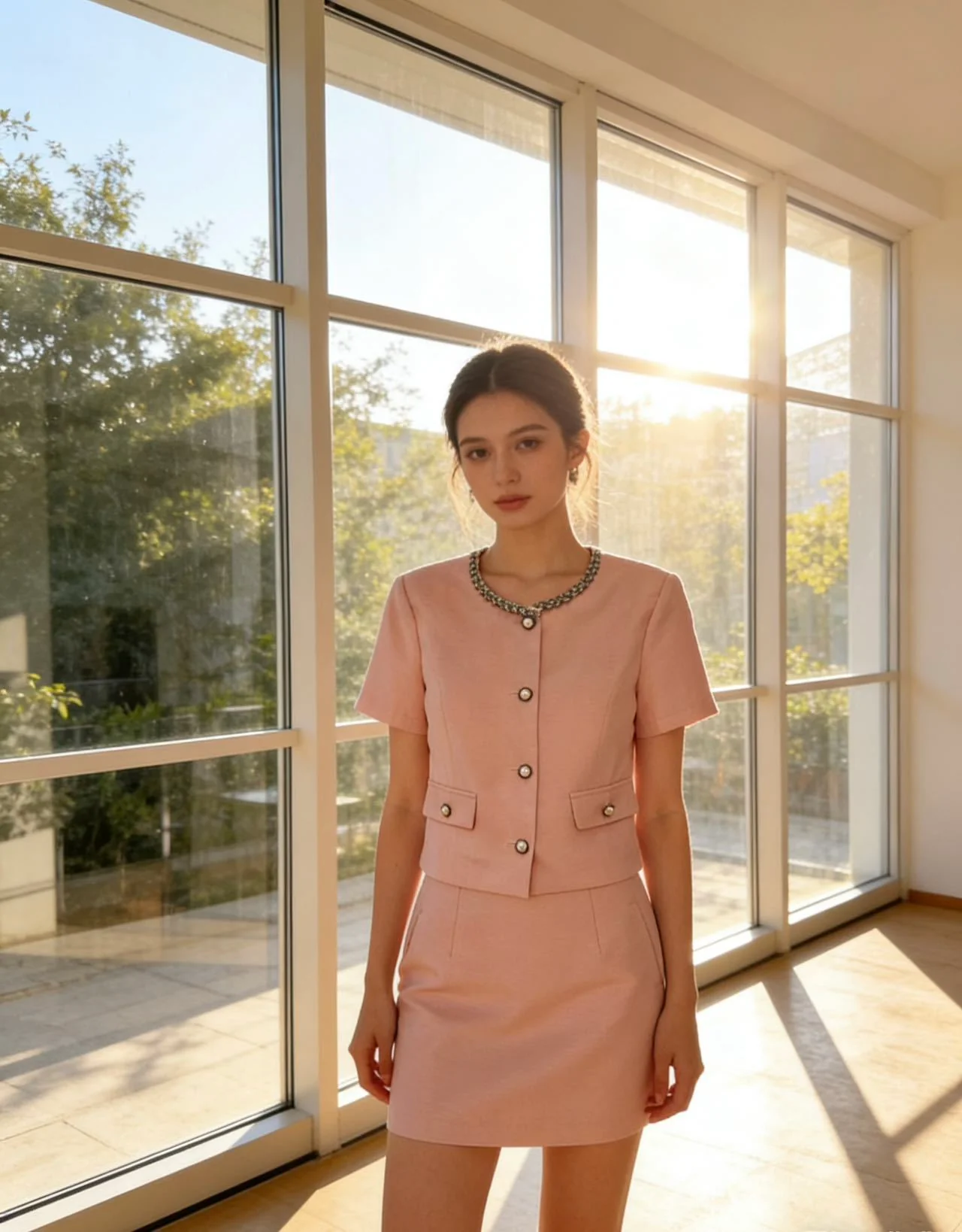 Chan 26ss tweed outfit sets