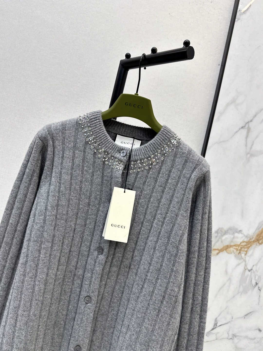 Guc 25fw british style cardigan