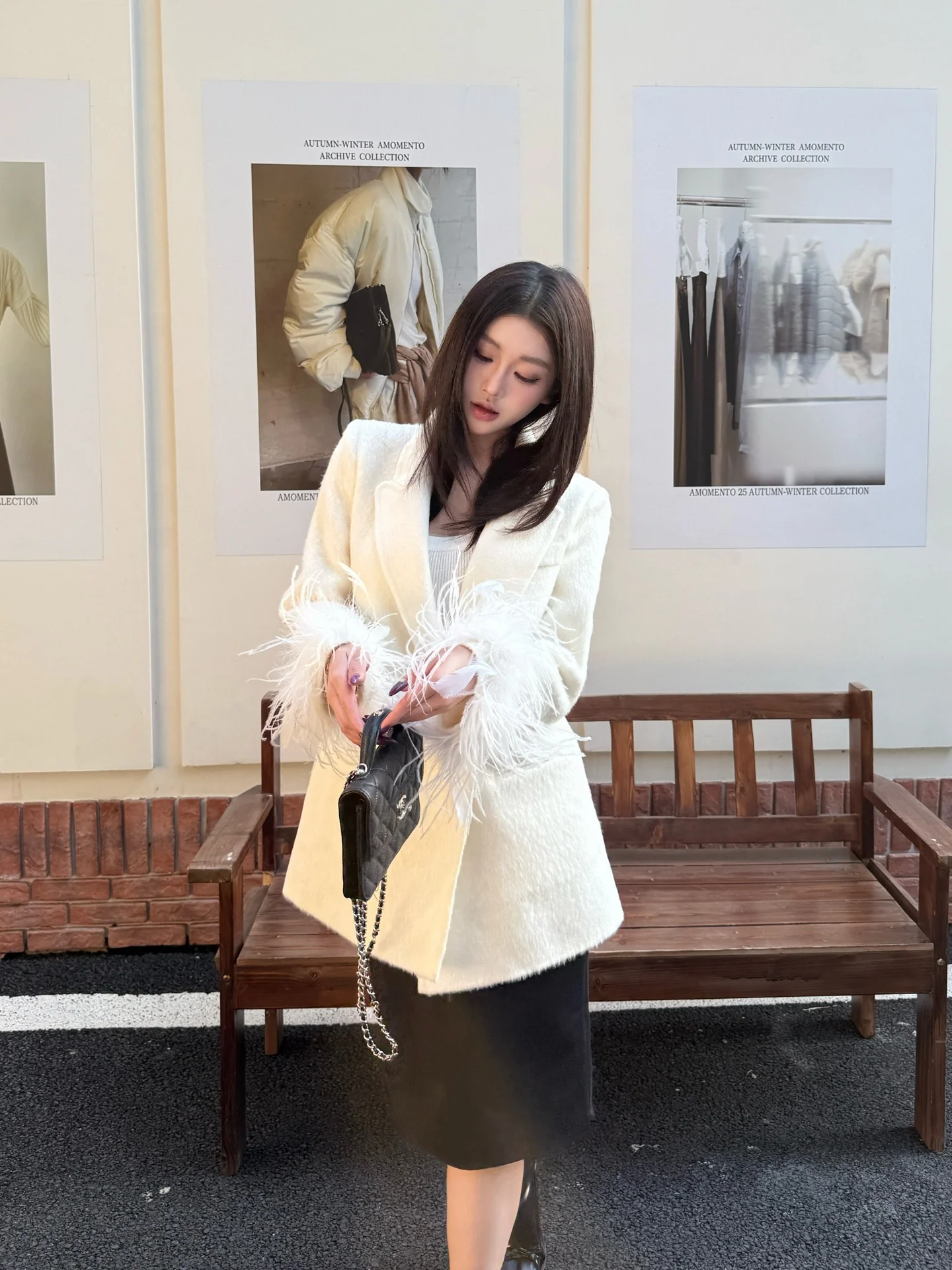 Miu 26ss woolen blazer jacket