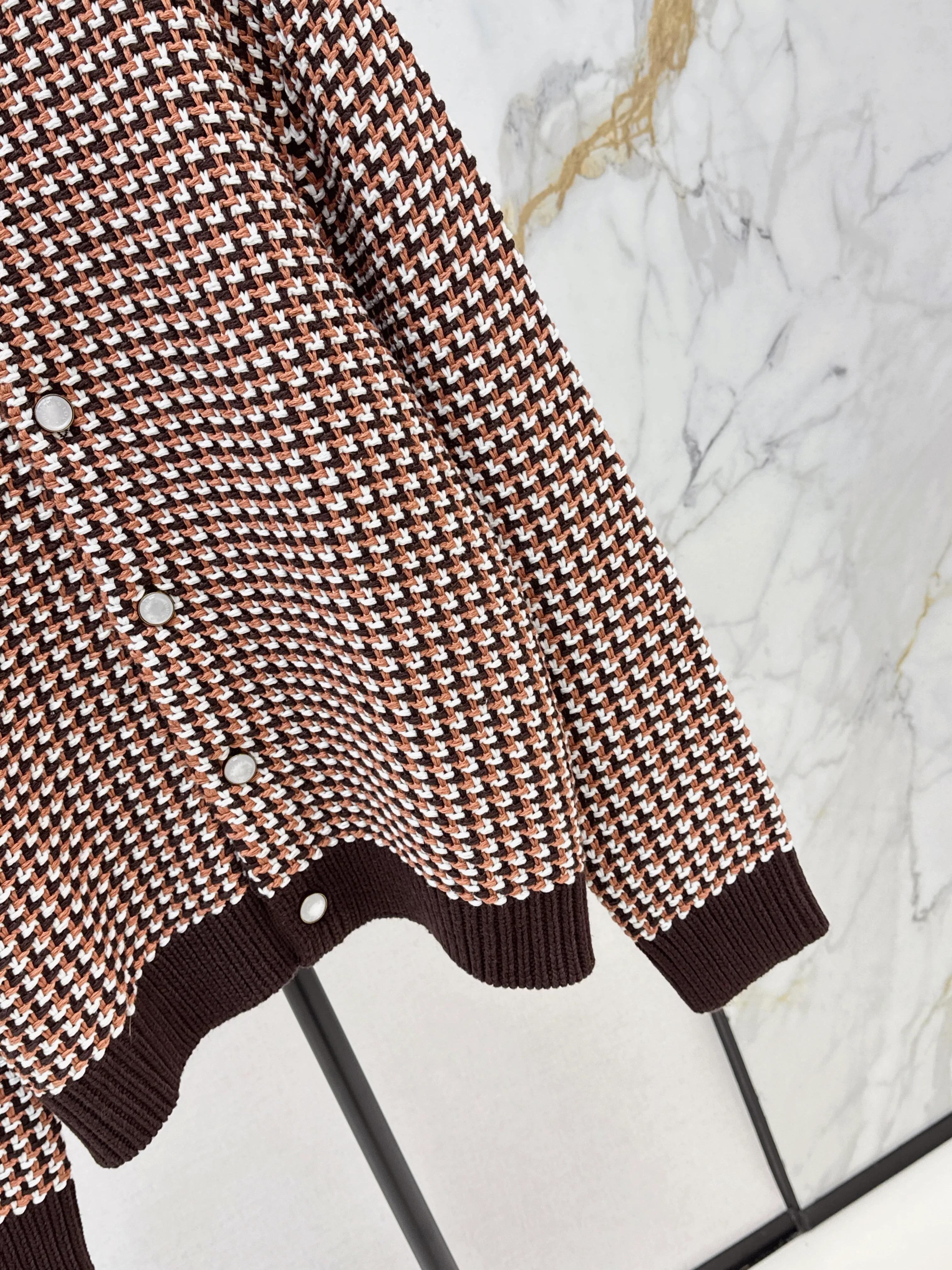 Louis 26ss houndstooth cardigan